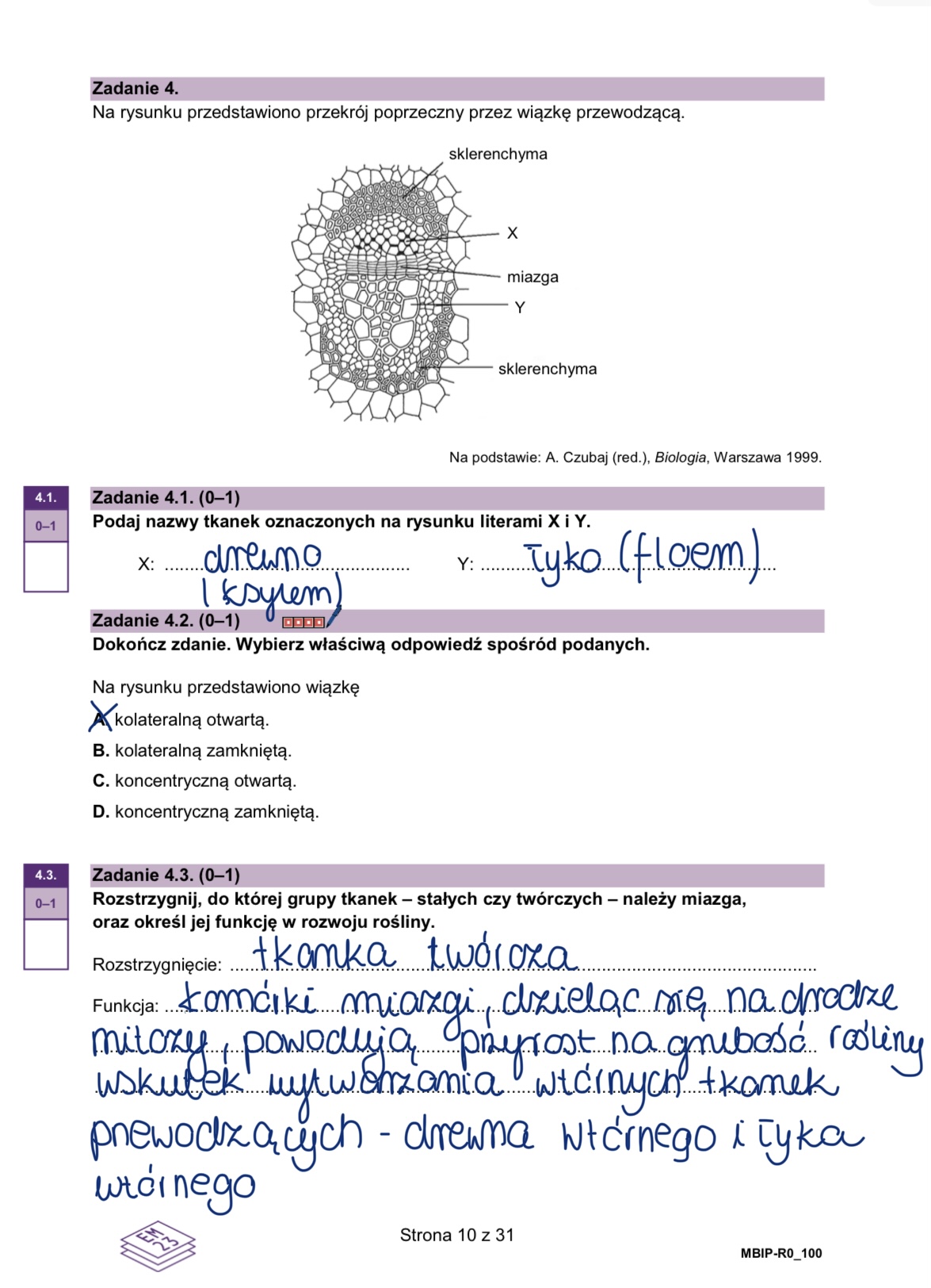 Matura styczeń 2026. Biologia, poziom rozszerzony – strona 10