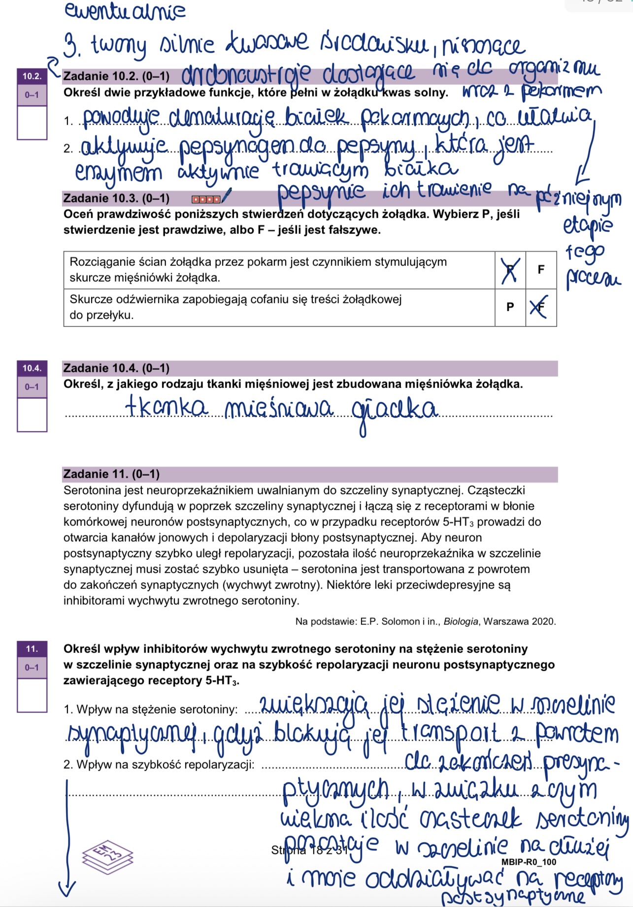 Matura styczeń 2026. Biologia, poziom rozszerzony – strona 18