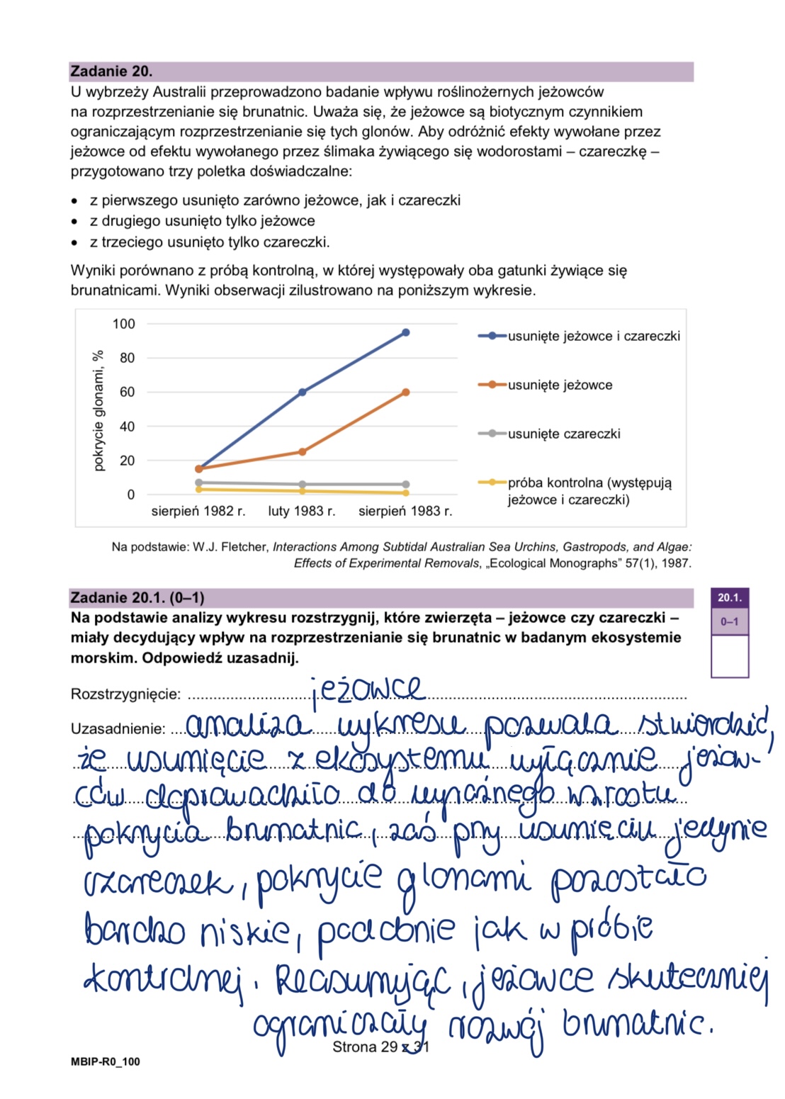 Matura styczeń 2026. Biologia, poziom rozszerzony – strona 29
