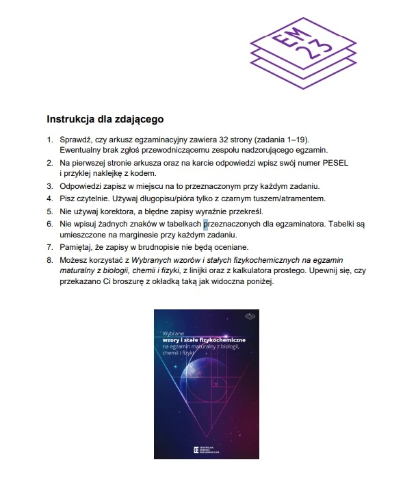Matura maj 2025. Biologia, poziom rozszerzony – strona 2