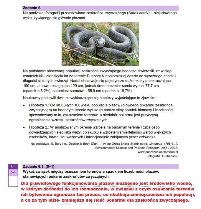 Matura maj 2025. Biologia, poziom rozszerzony – strona 10