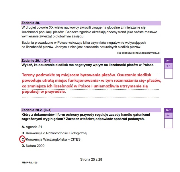 Matura maj 2024. Biologia, poziom rozszerzony – strona 25
