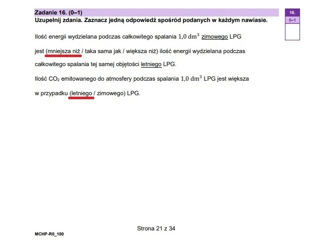 Matura maj 2025. Chemia, poziom rozszerzony – strona 21