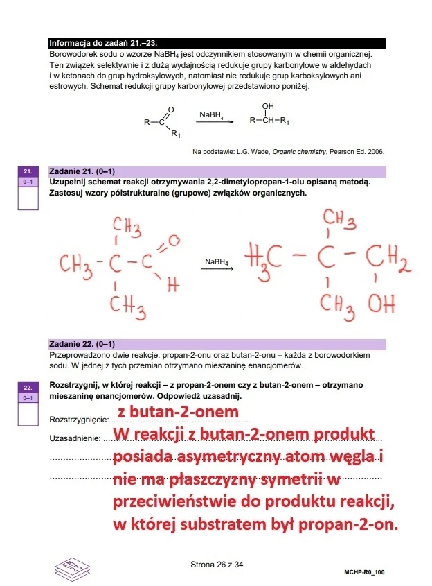 Matura maj 2025. Chemia, poziom rozszerzony – strona 26