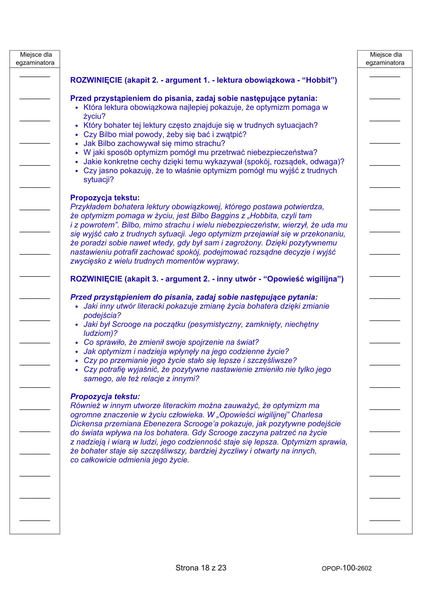 Próbny egzamin ósmoklasisty 2026. Język polski – strona 18