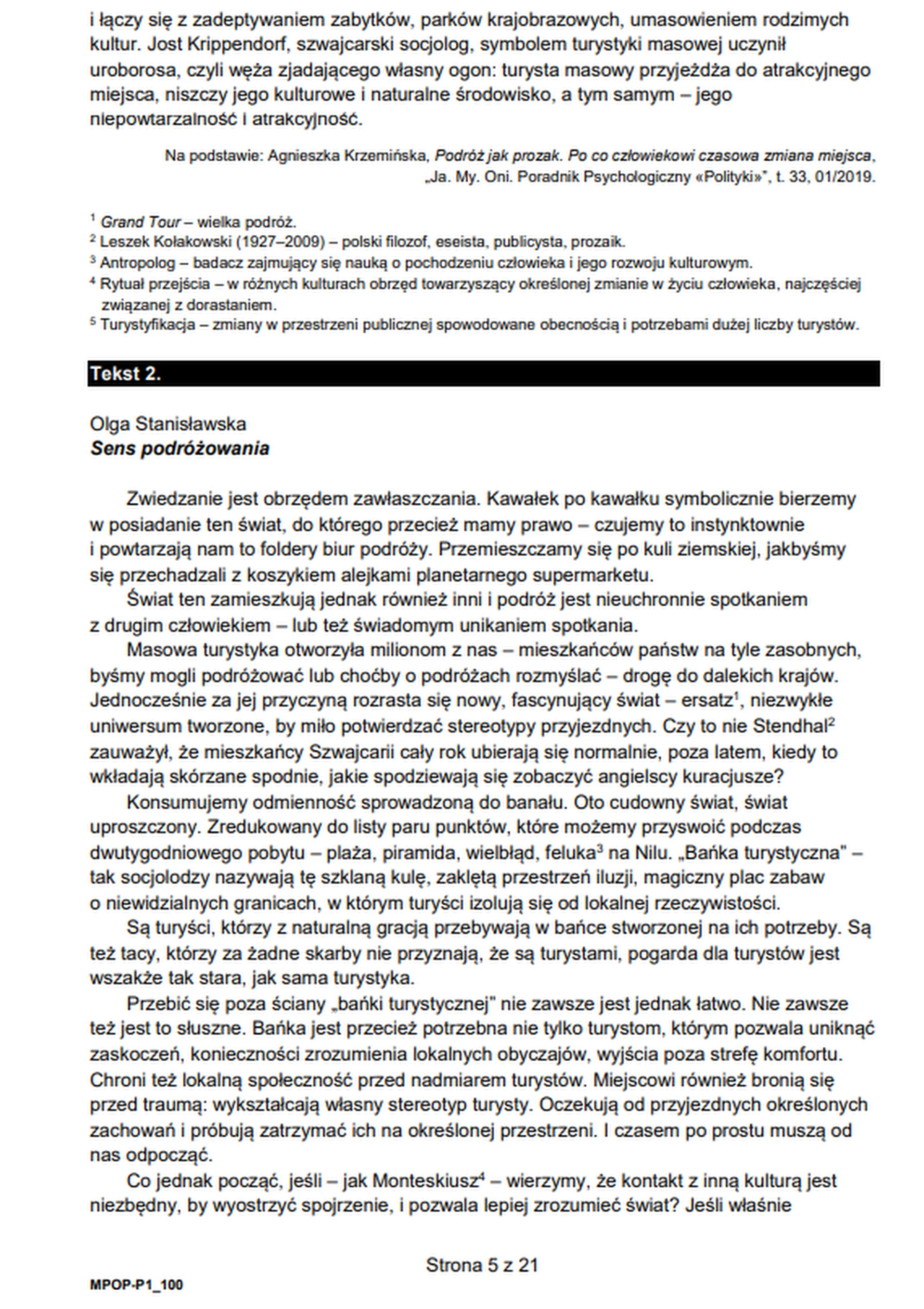Matura maj 2023. Język polski, poziom podstawowy – strona 5