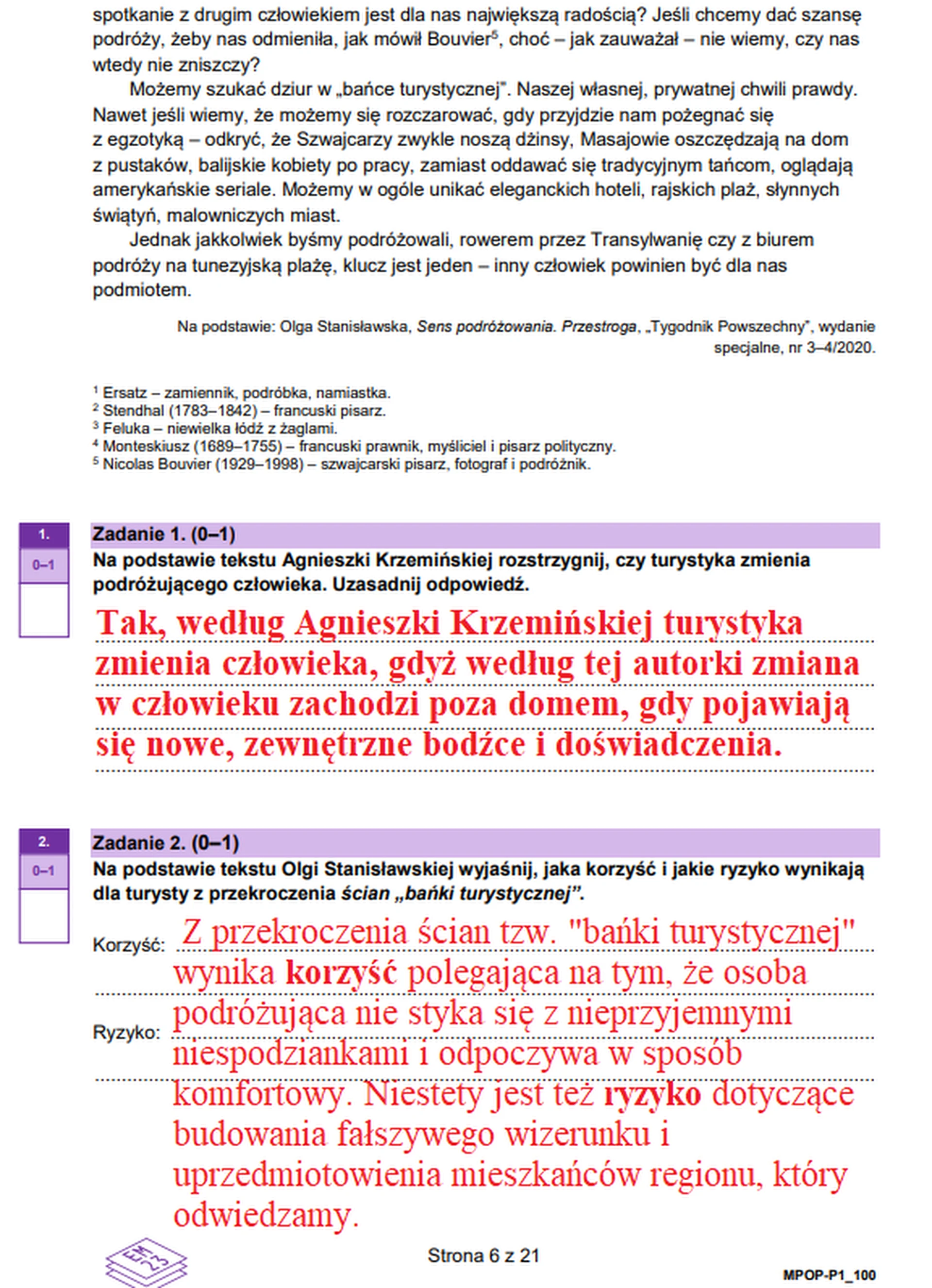 Matura maj 2023. Język polski, poziom podstawowy – strona 6