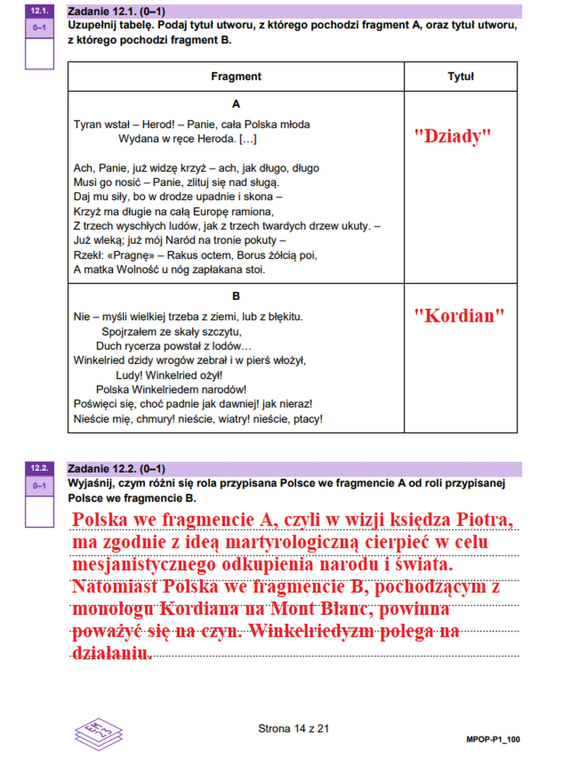 Matura maj 2023. Język polski, poziom podstawowy – strona 14