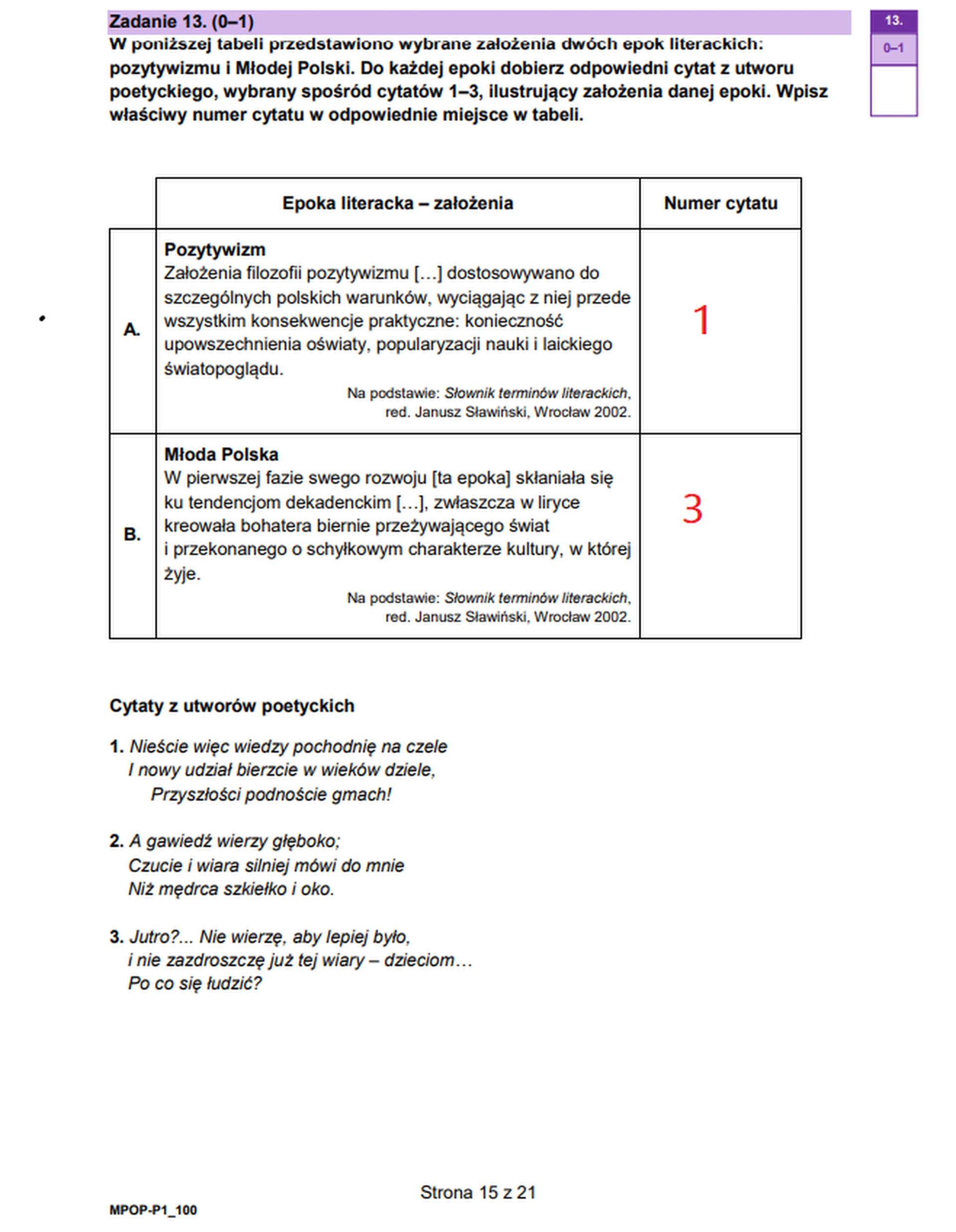 Matura maj 2023. Język polski, poziom podstawowy – strona 15