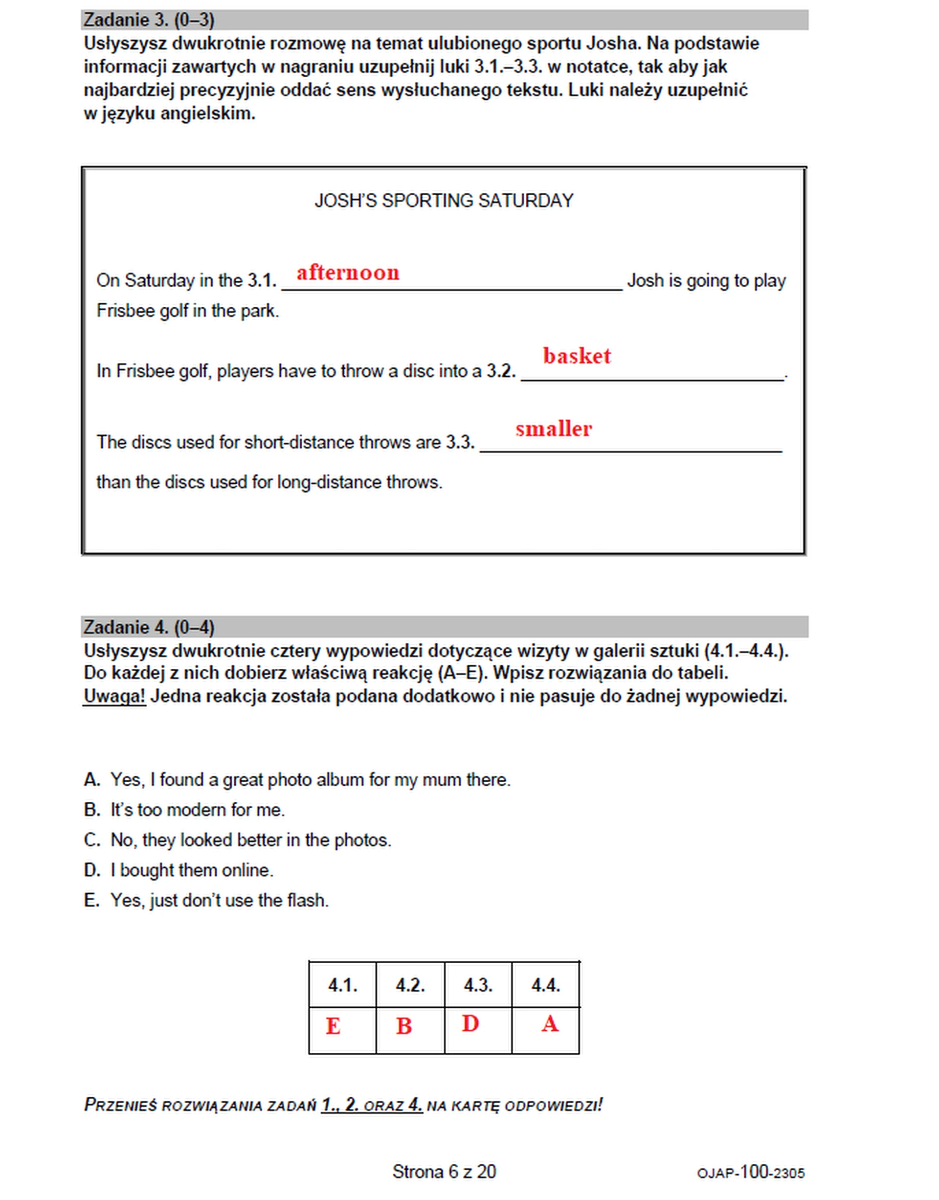 Egzamin ósmoklasisty 2023. Język angielski – strona 5