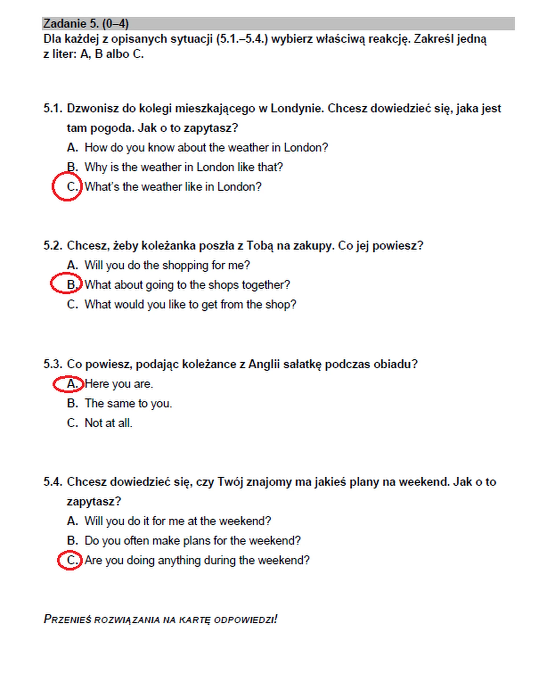 Egzamin ósmoklasisty 2023. Język angielski – strona 6