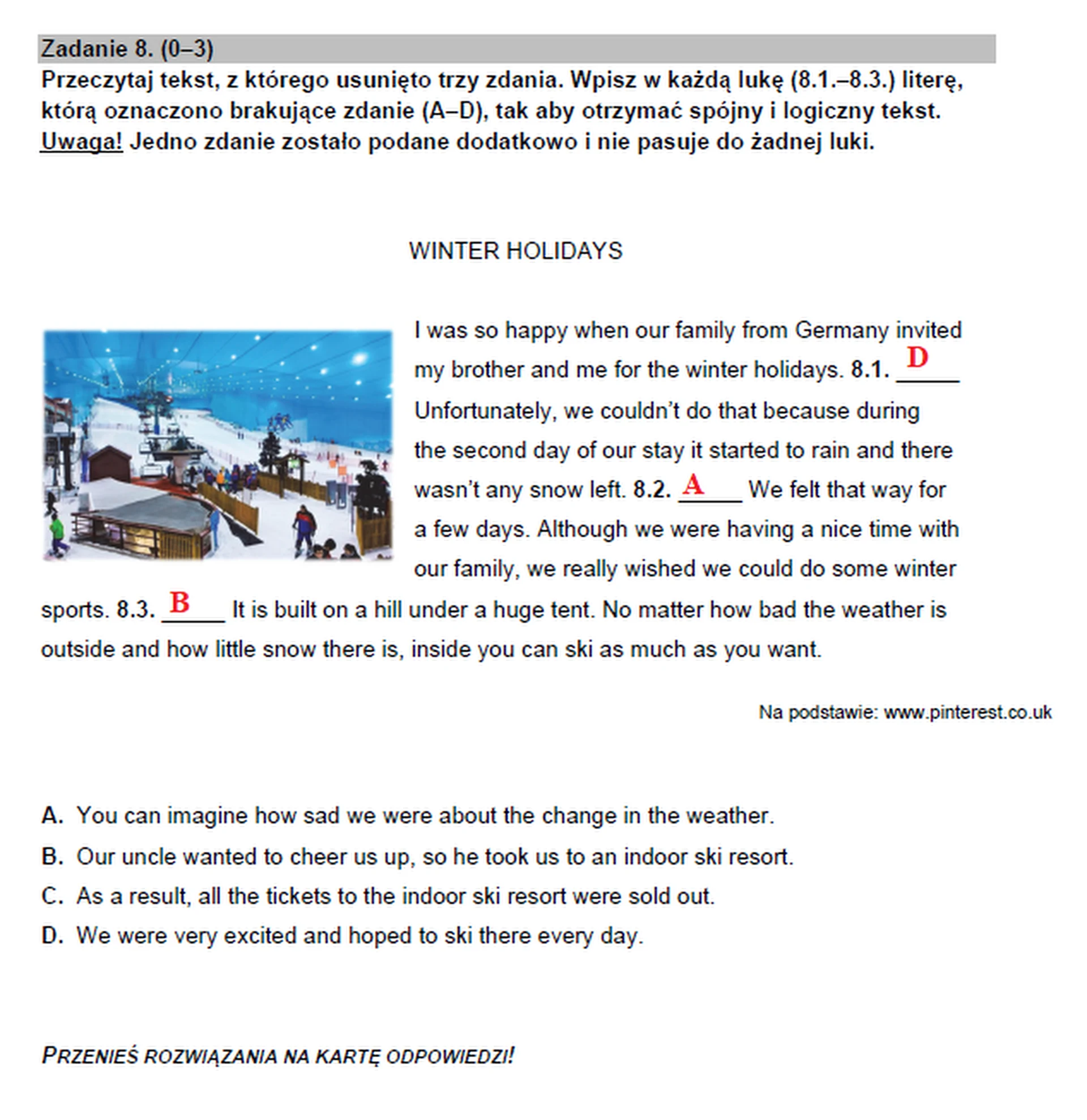 Egzamin ósmoklasisty 2023. Język angielski – strona 10
