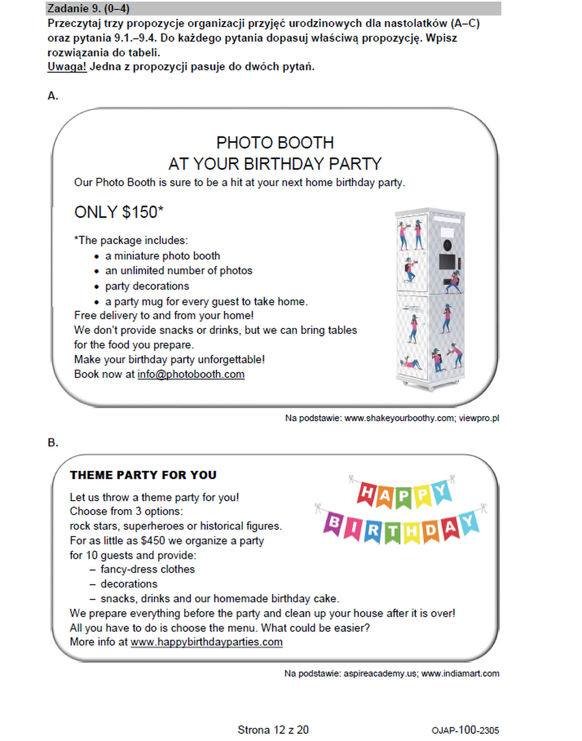 Egzamin ósmoklasisty 2023. Język angielski – strona 11