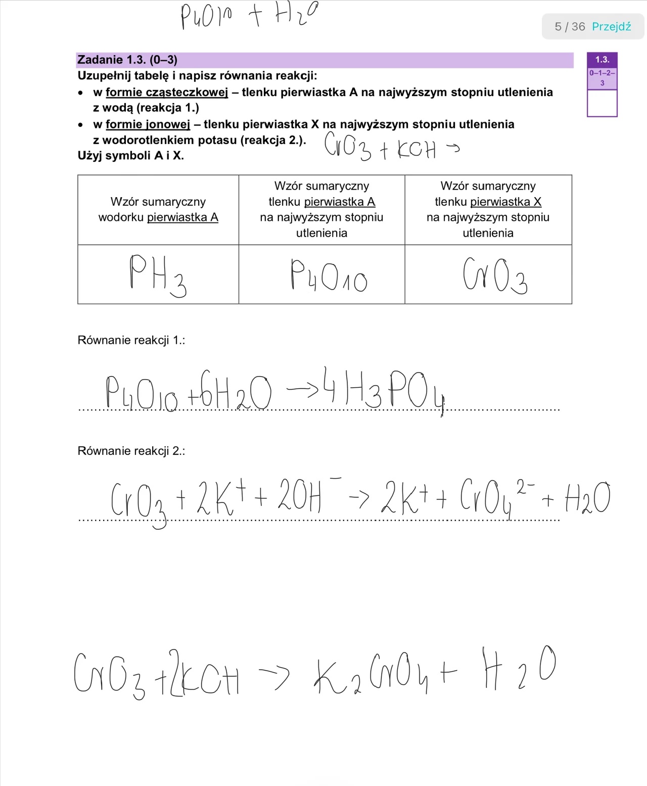Matura maj 2024. Chemia, poziom rozszerzony – strona 5