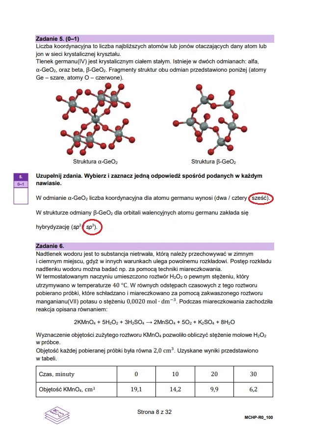 Matura maj 2024. Chemia, poziom rozszerzony – strona 8