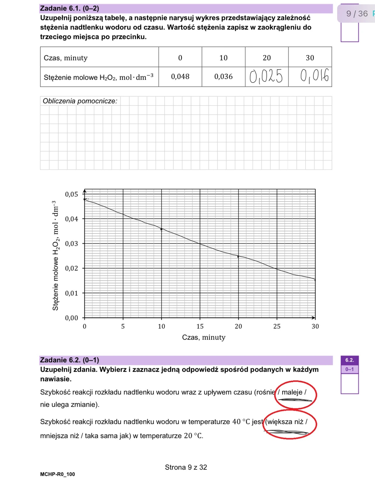 Matura maj 2024. Chemia, poziom rozszerzony – strona 9