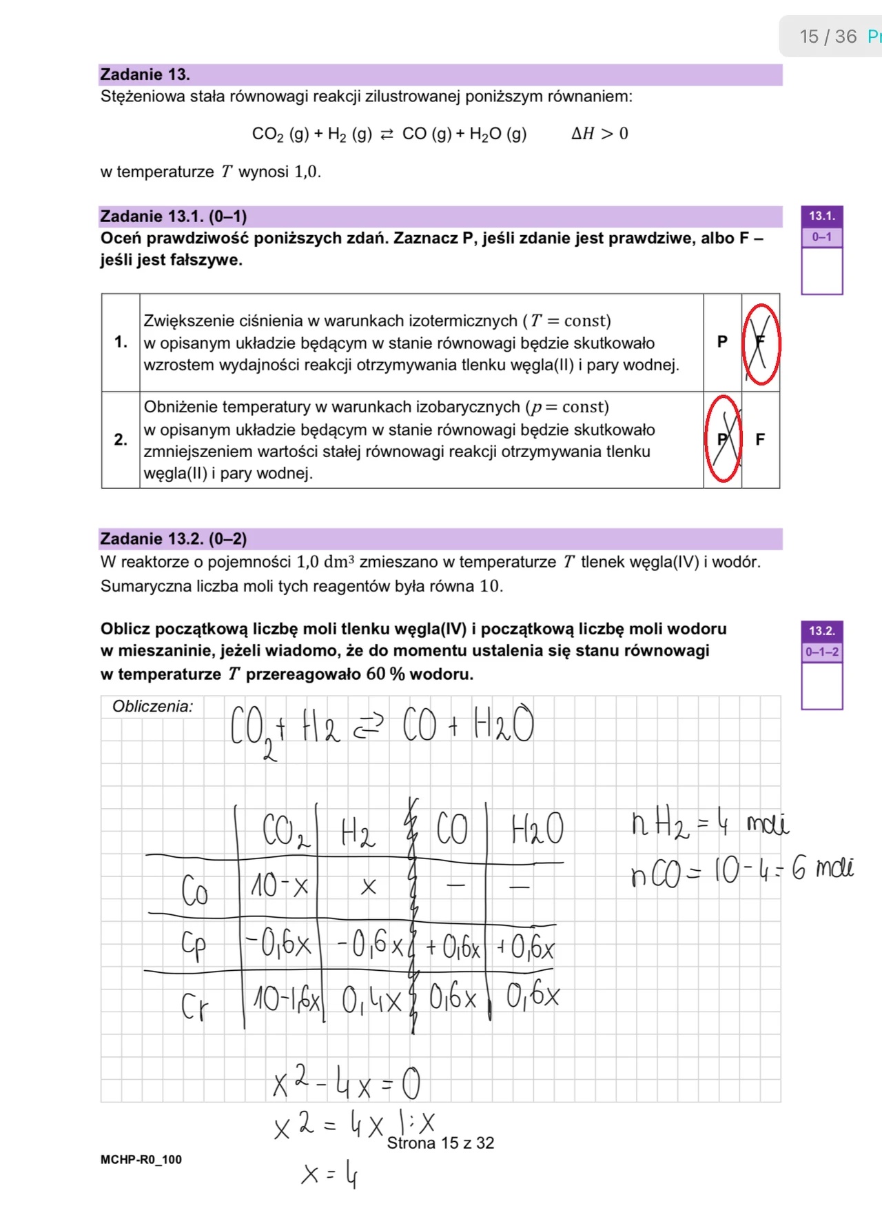 Matura maj 2024. Chemia, poziom rozszerzony – strona 15