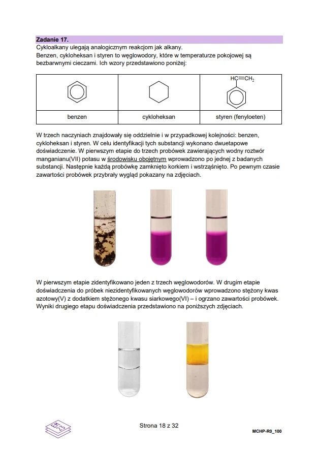 Matura maj 2024. Chemia, poziom rozszerzony – strona 18