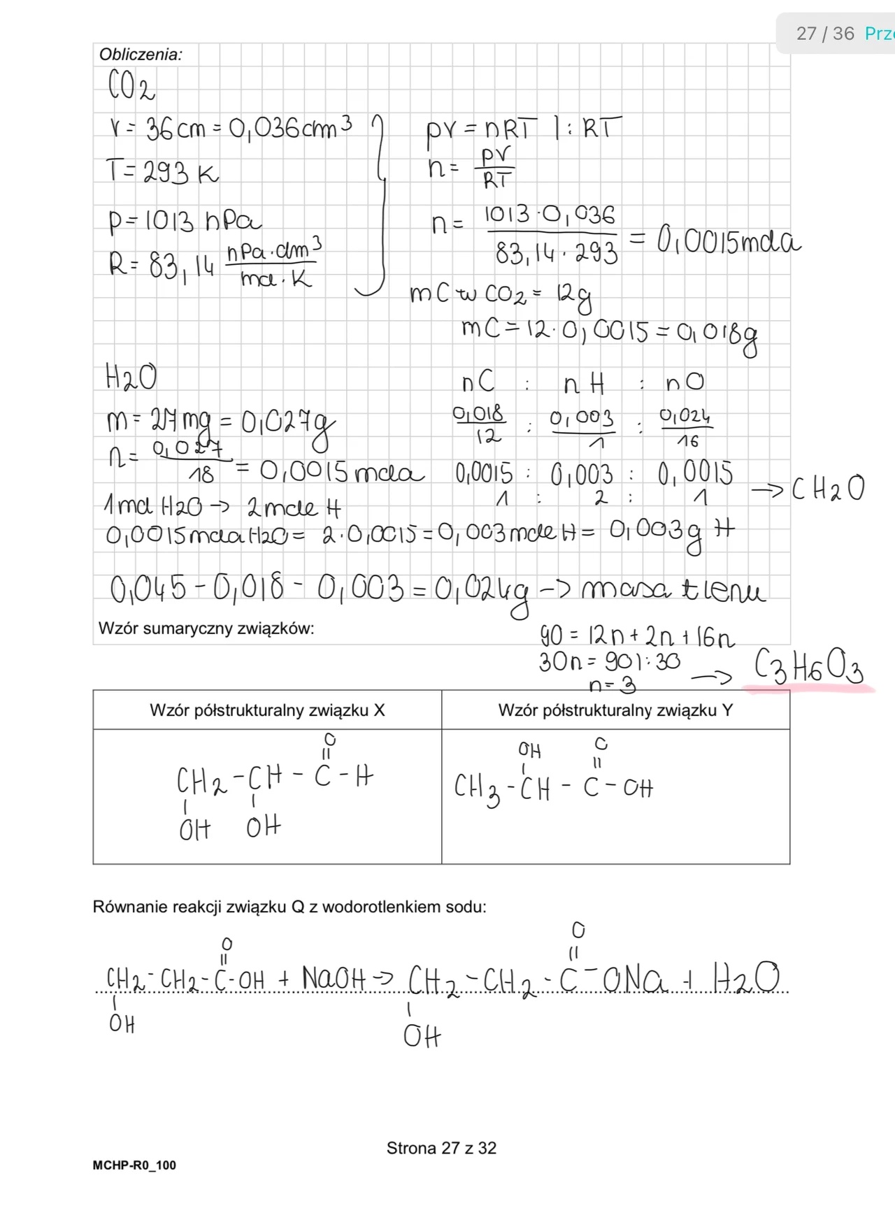 Matura maj 2024. Chemia, poziom rozszerzony – strona 27