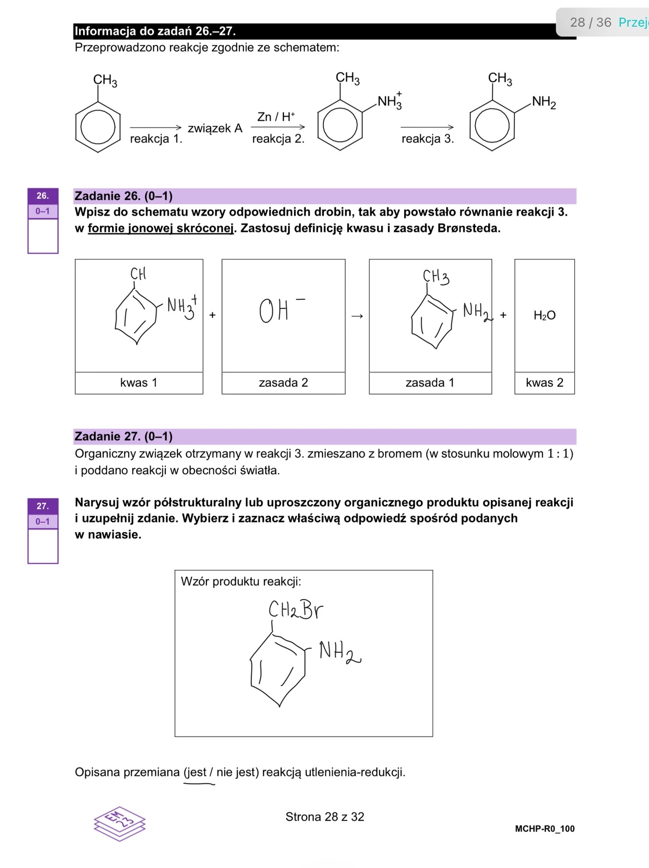 Matura maj 2024. Chemia, poziom rozszerzony – strona 28