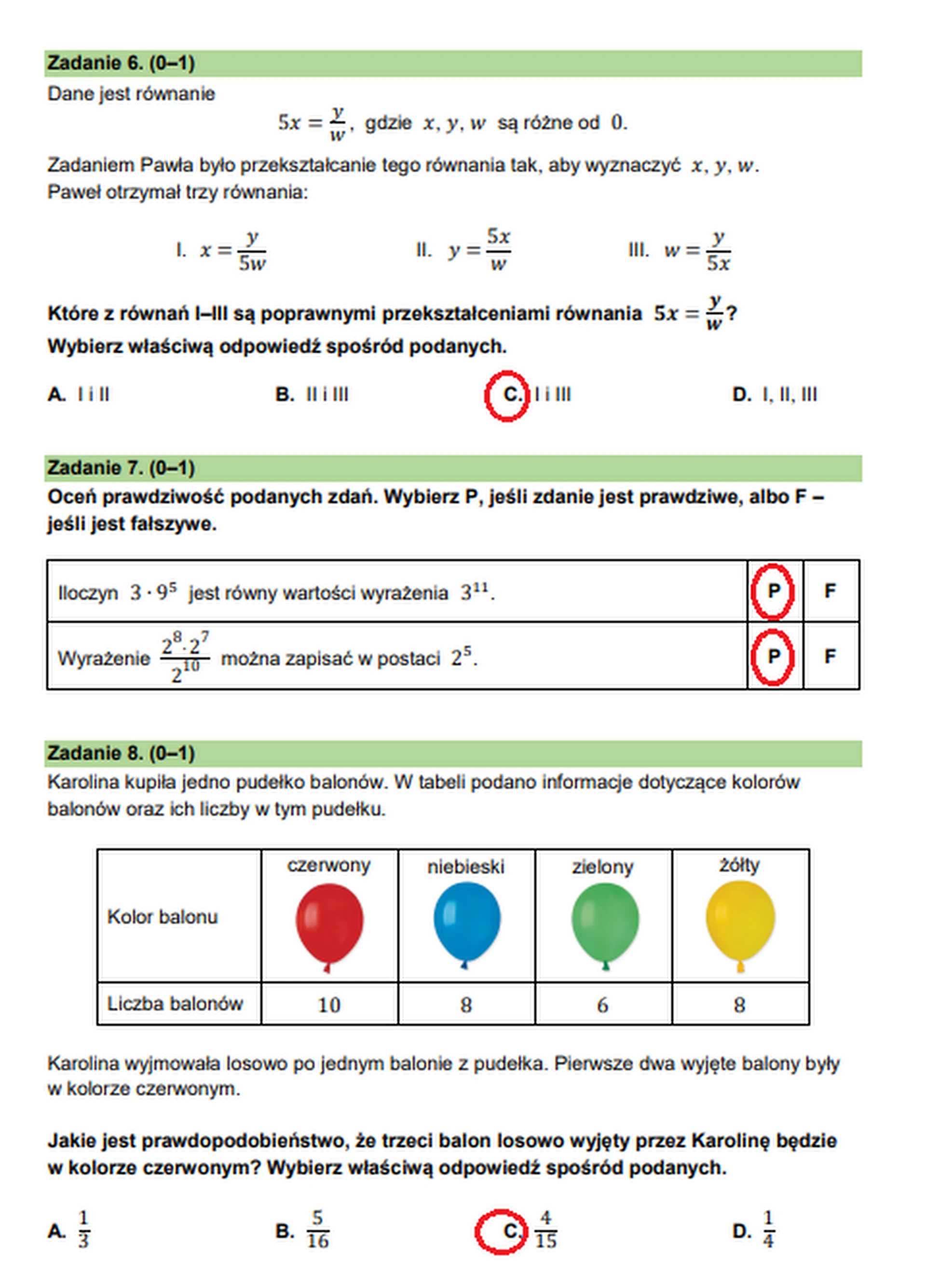 Egzamin ósmoklasisty 2024. Matematyka – strona 5
