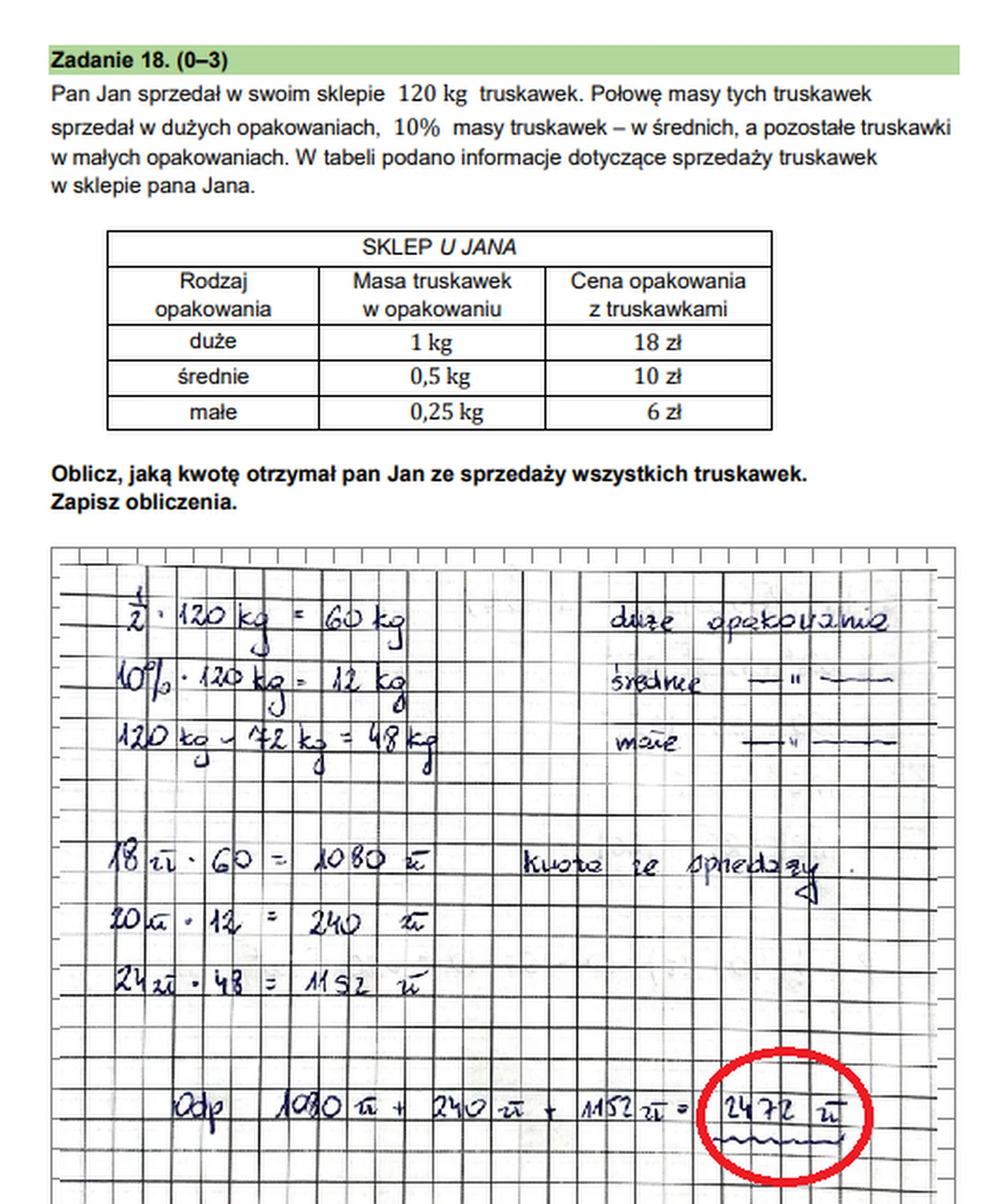 Egzamin ósmoklasisty 2024. Matematyka – strona 11