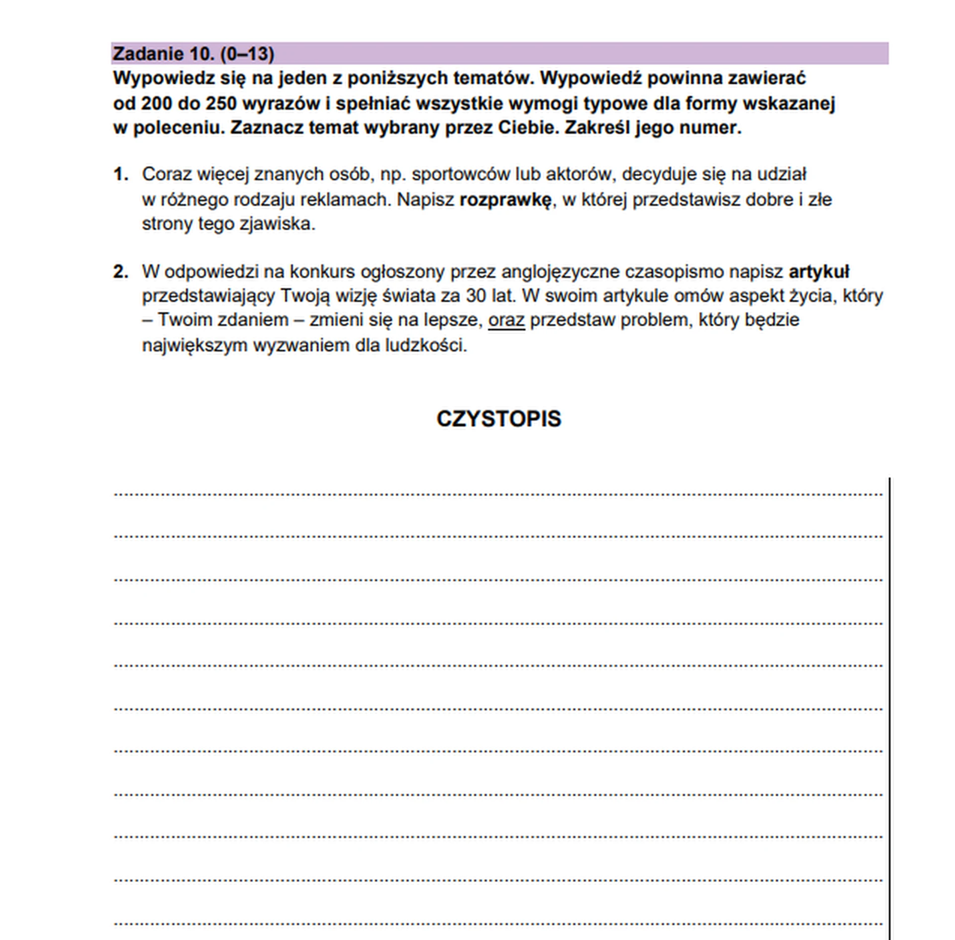 Matura maj 2023. Język angielski, poziom rozszerzony – strona 15