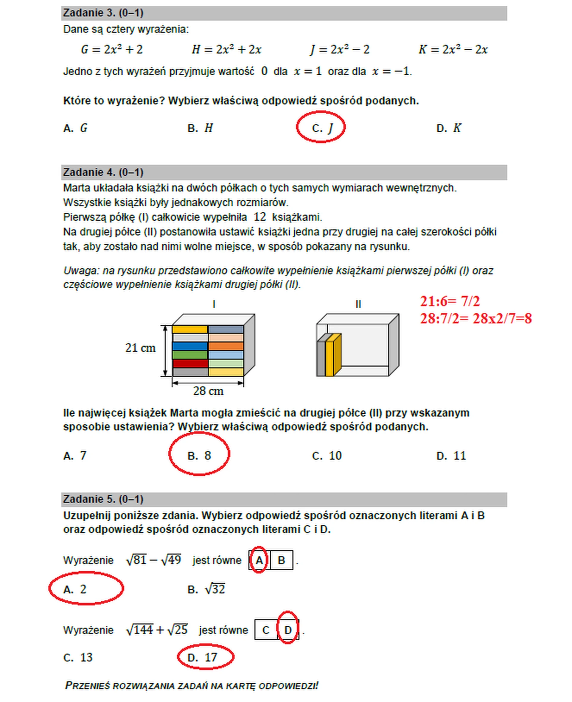 Egzamin ósmoklasisty 2023. Matematyka – strona 3