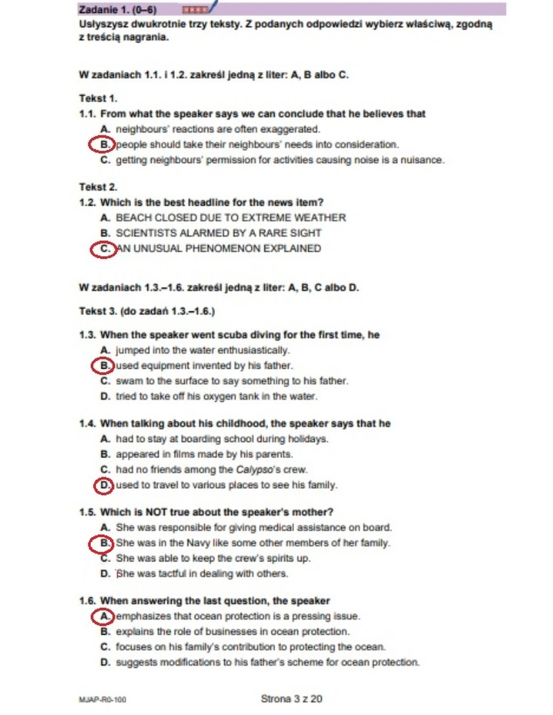 Matura maj 2024. Język angielski, poziom rozszerzony – strona 3