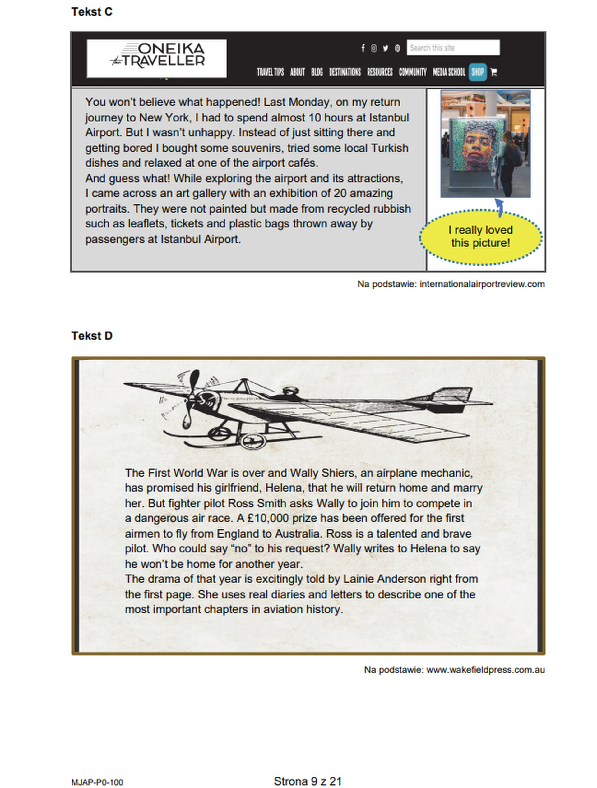 Matura maj 2023. Język angielski, poziom podstawowy – strona 6