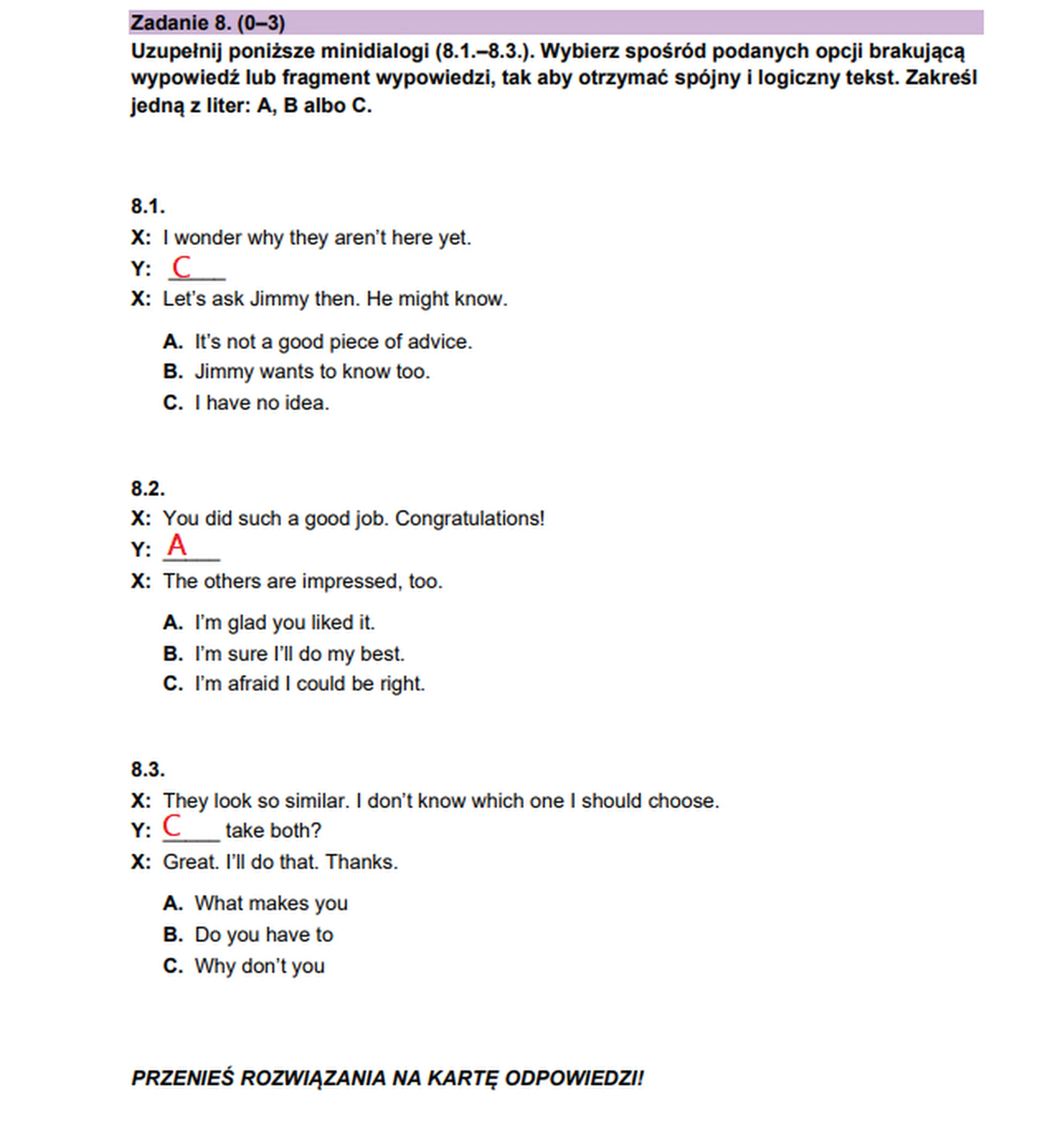Matura maj 2023. Język angielski, poziom podstawowy – strona 12