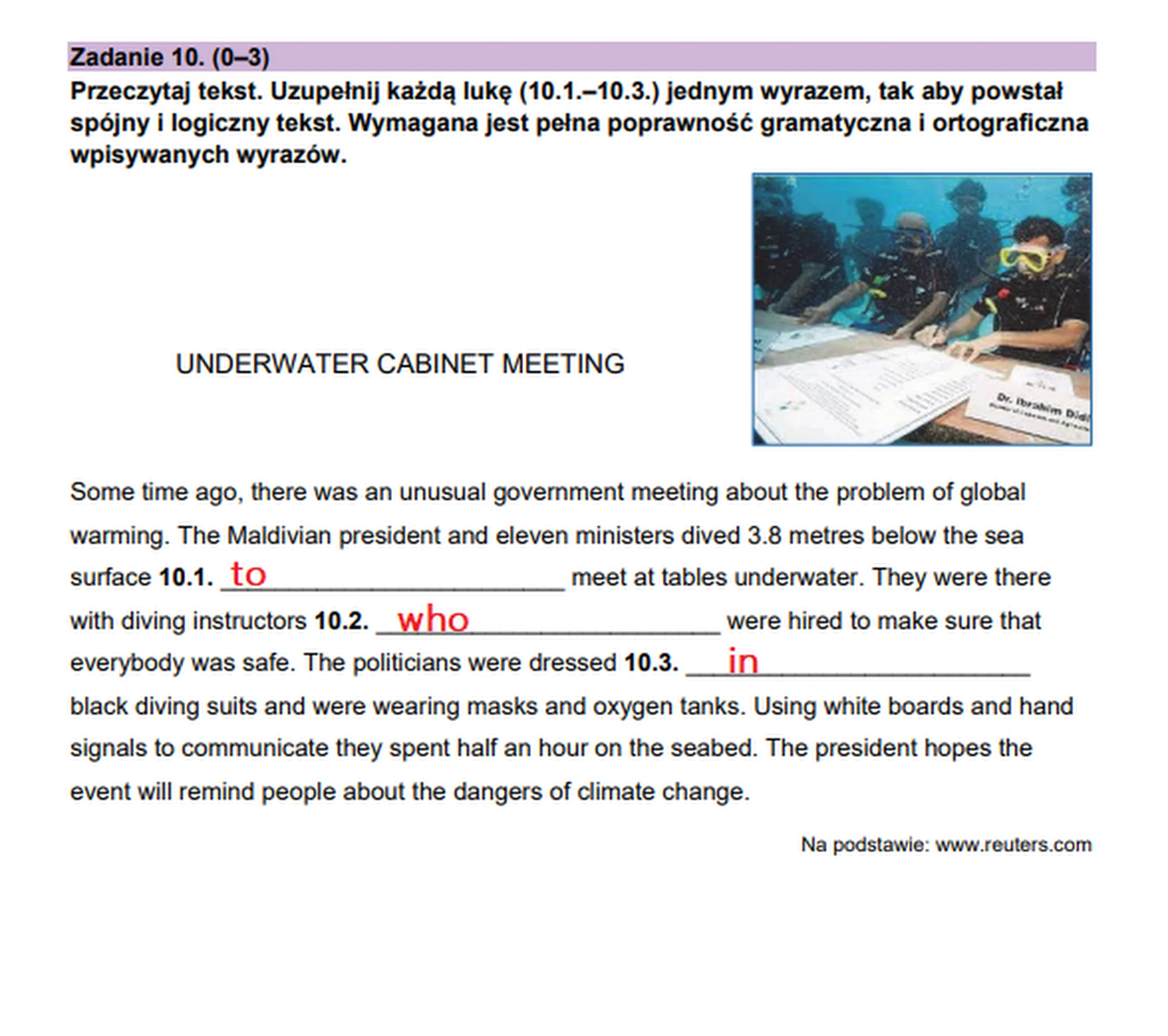 Matura maj 2023. Język angielski, poziom podstawowy – strona 14