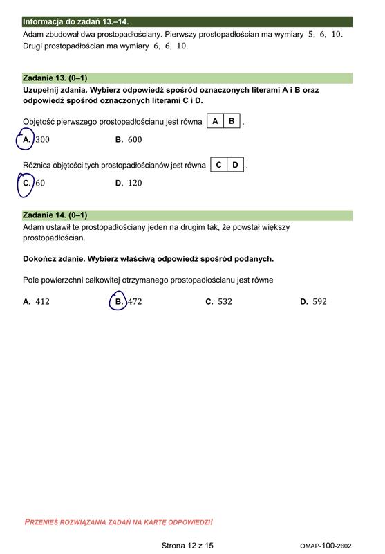 Próbny egzamin ósmoklasisty 2026. Matematyka – strona 5