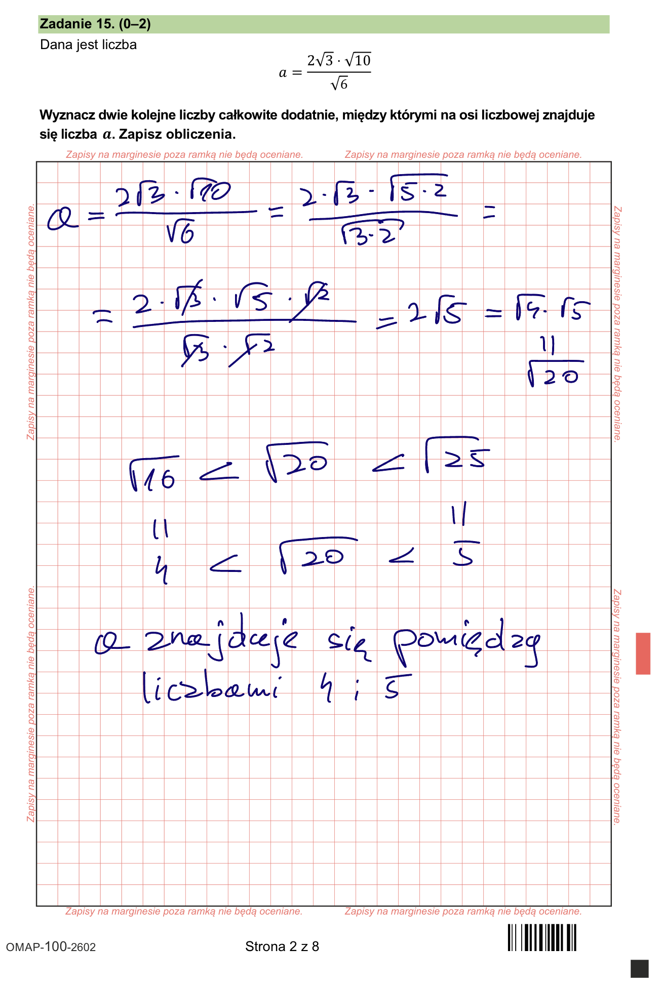 Próbny egzamin ósmoklasisty 2026. Matematyka – strona 6