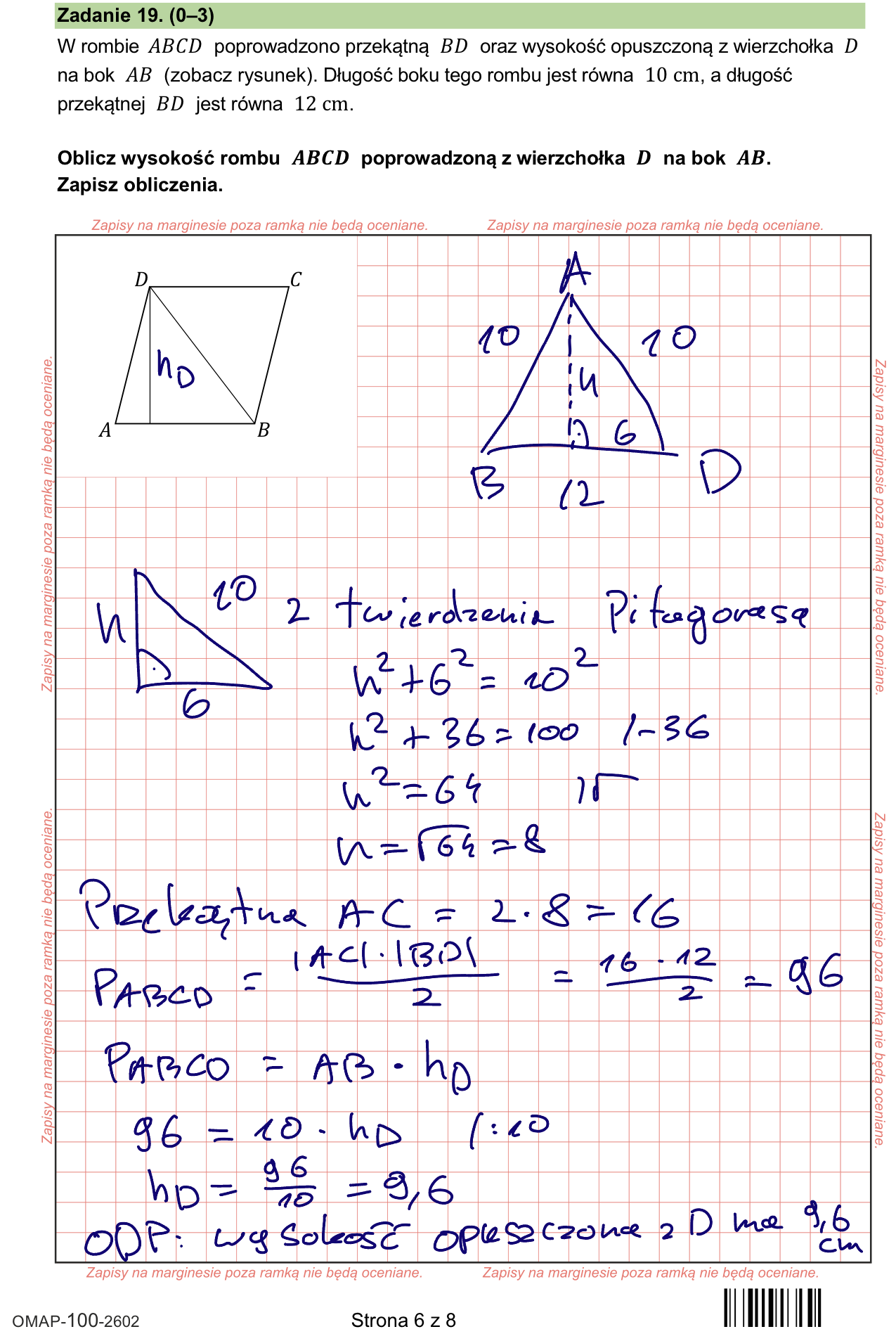 Próbny egzamin ósmoklasisty 2026. Matematyka – strona 10