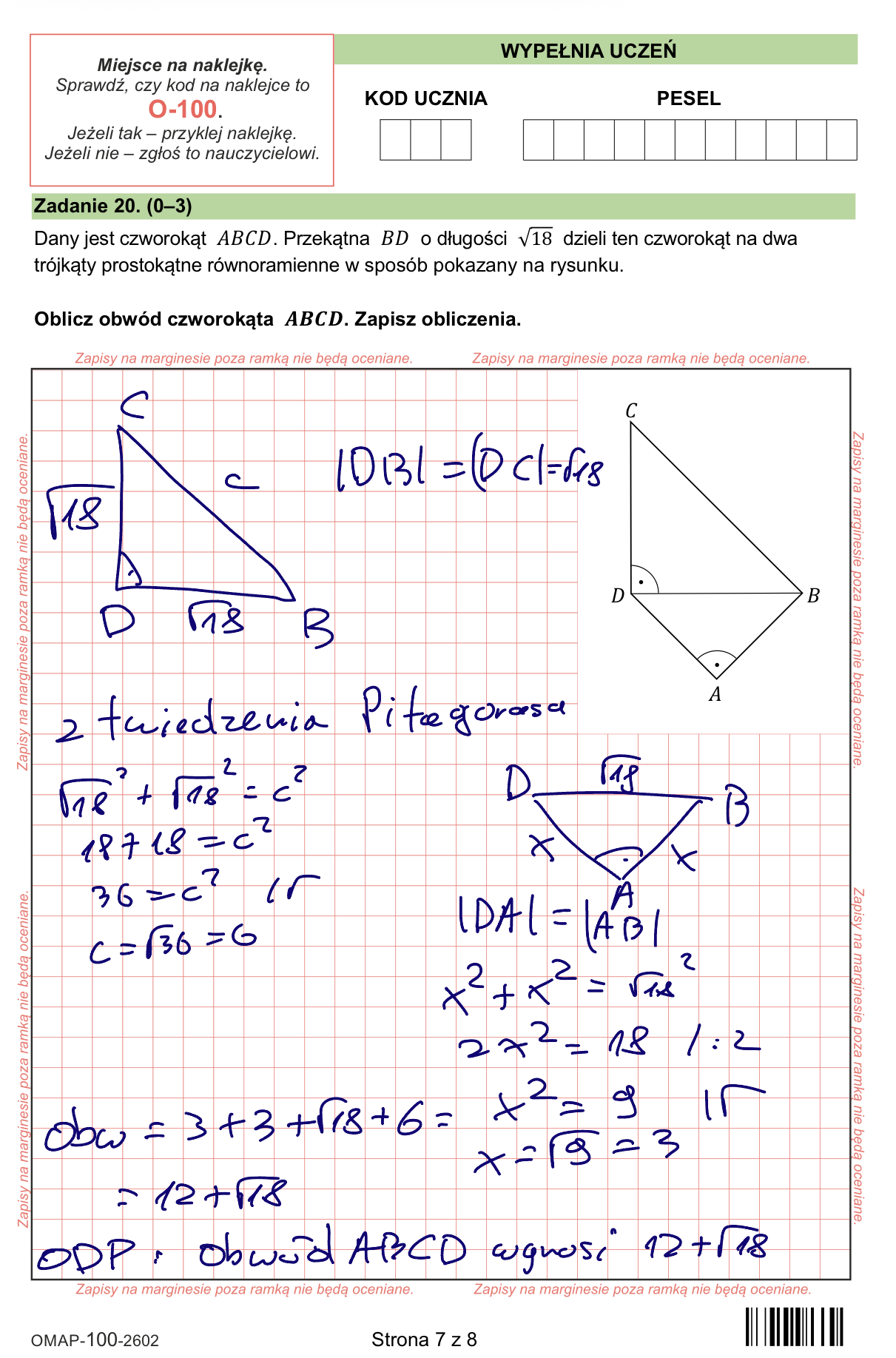 Próbny egzamin ósmoklasisty 2026. Matematyka – strona 11