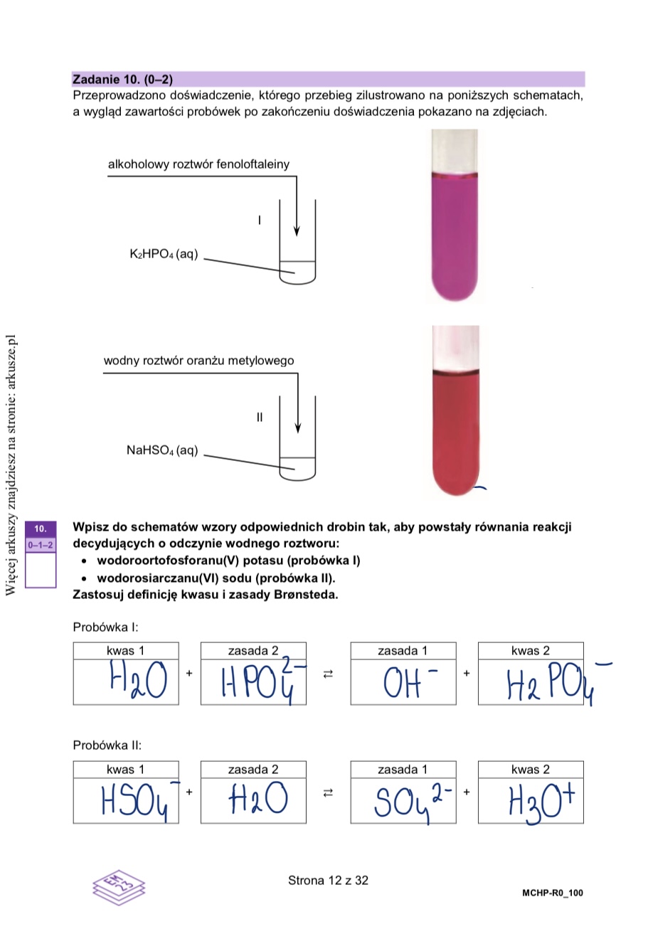 Matura próbna styczeń 2026. Chemia, poziom rozszerzony – strona 12