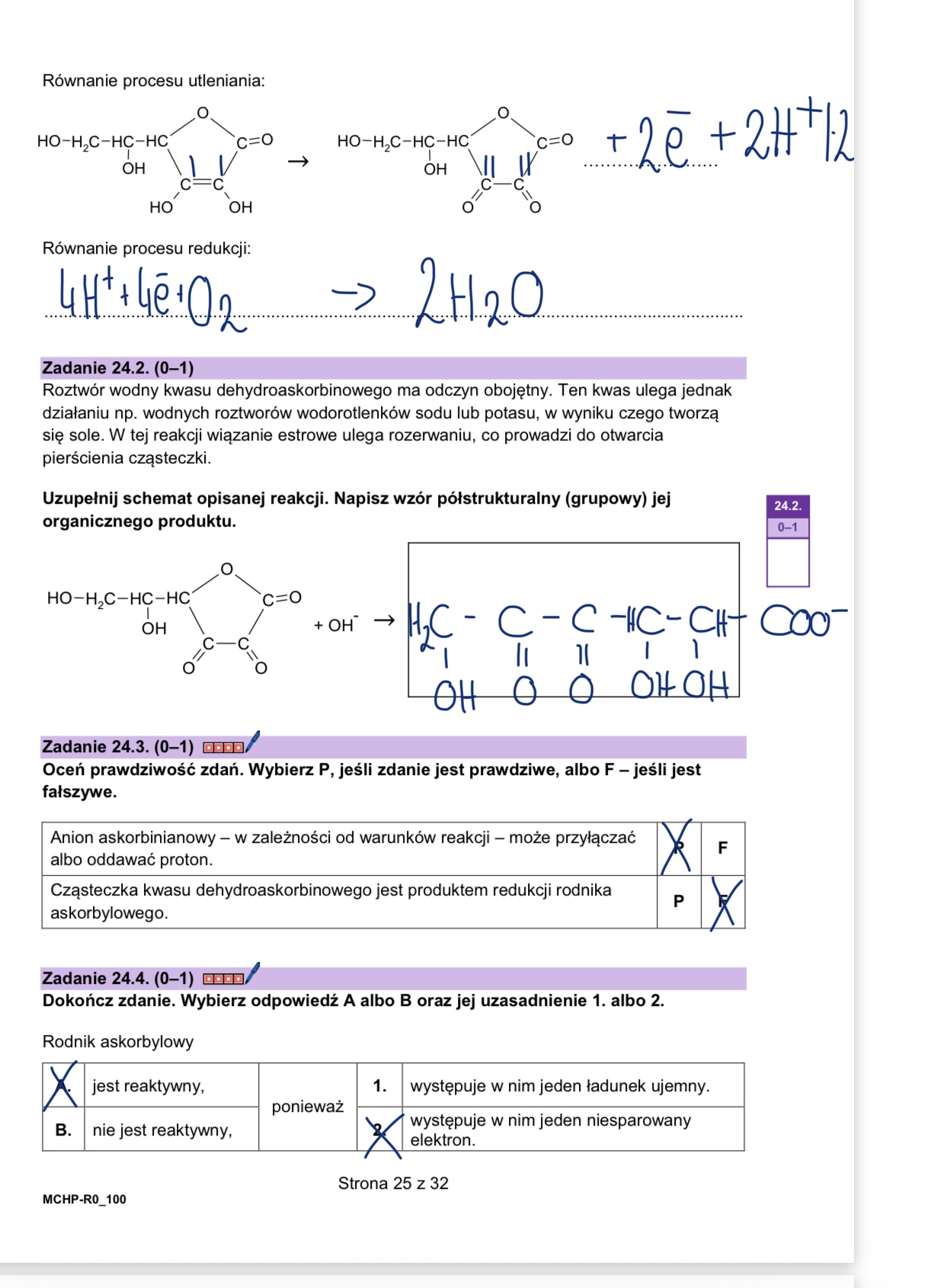 Matura próbna styczeń 2026. Chemia, poziom rozszerzony – strona 25