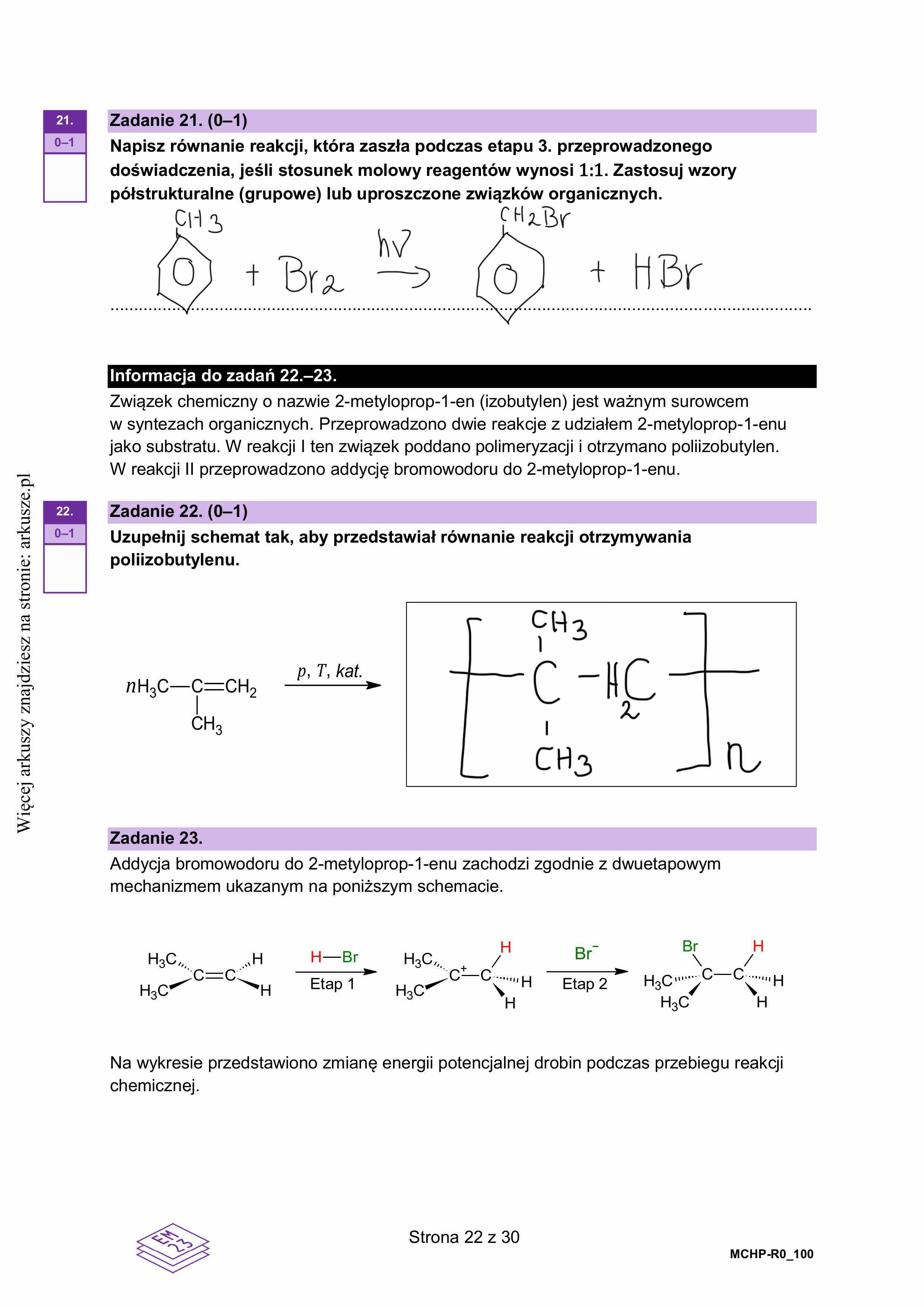 Matura grudzień 2024. Chemia, poziom rozszerzony – strona 20