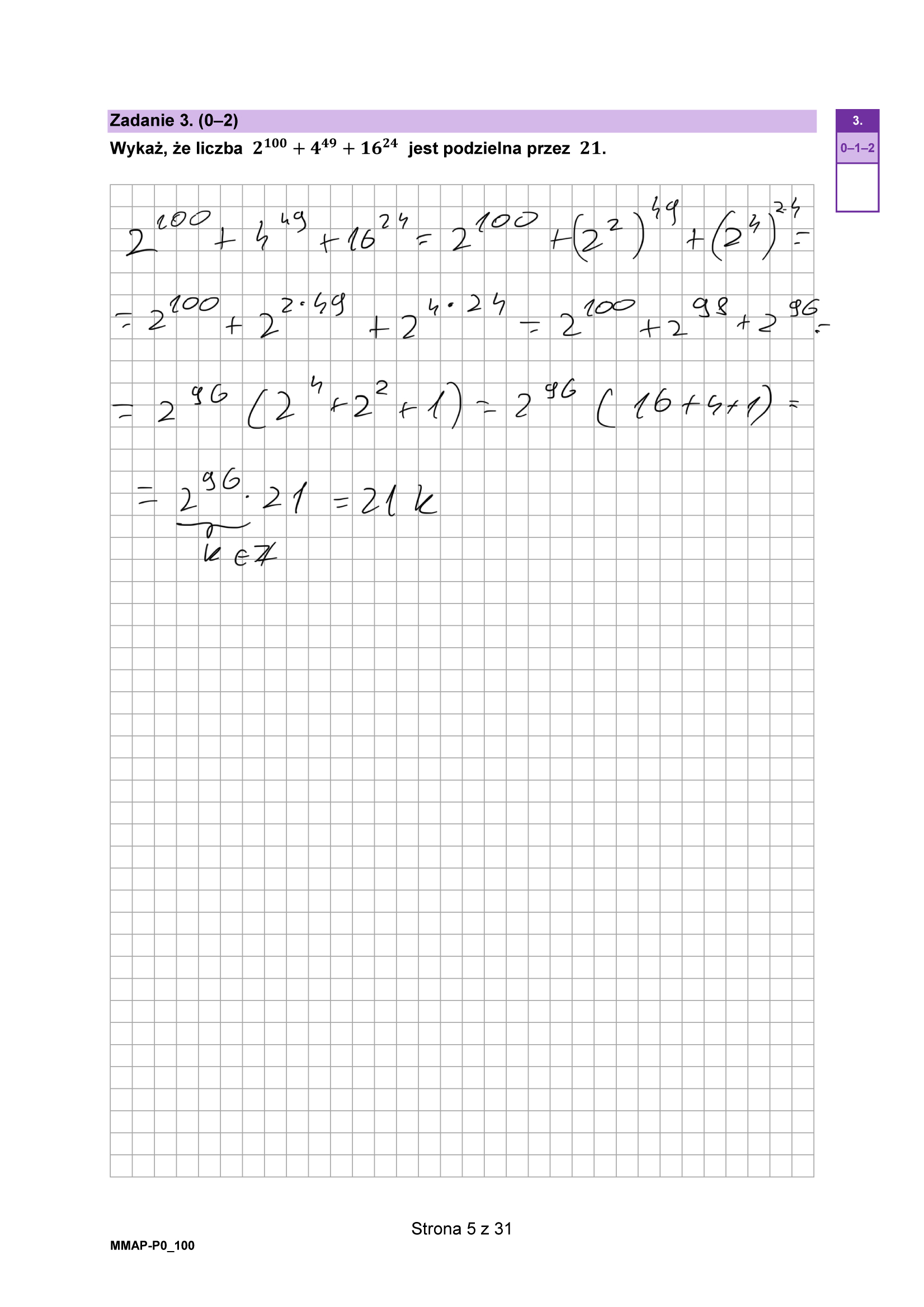 Matura grudzień 2024. Matematyka, poziom podstawowy – strona 5