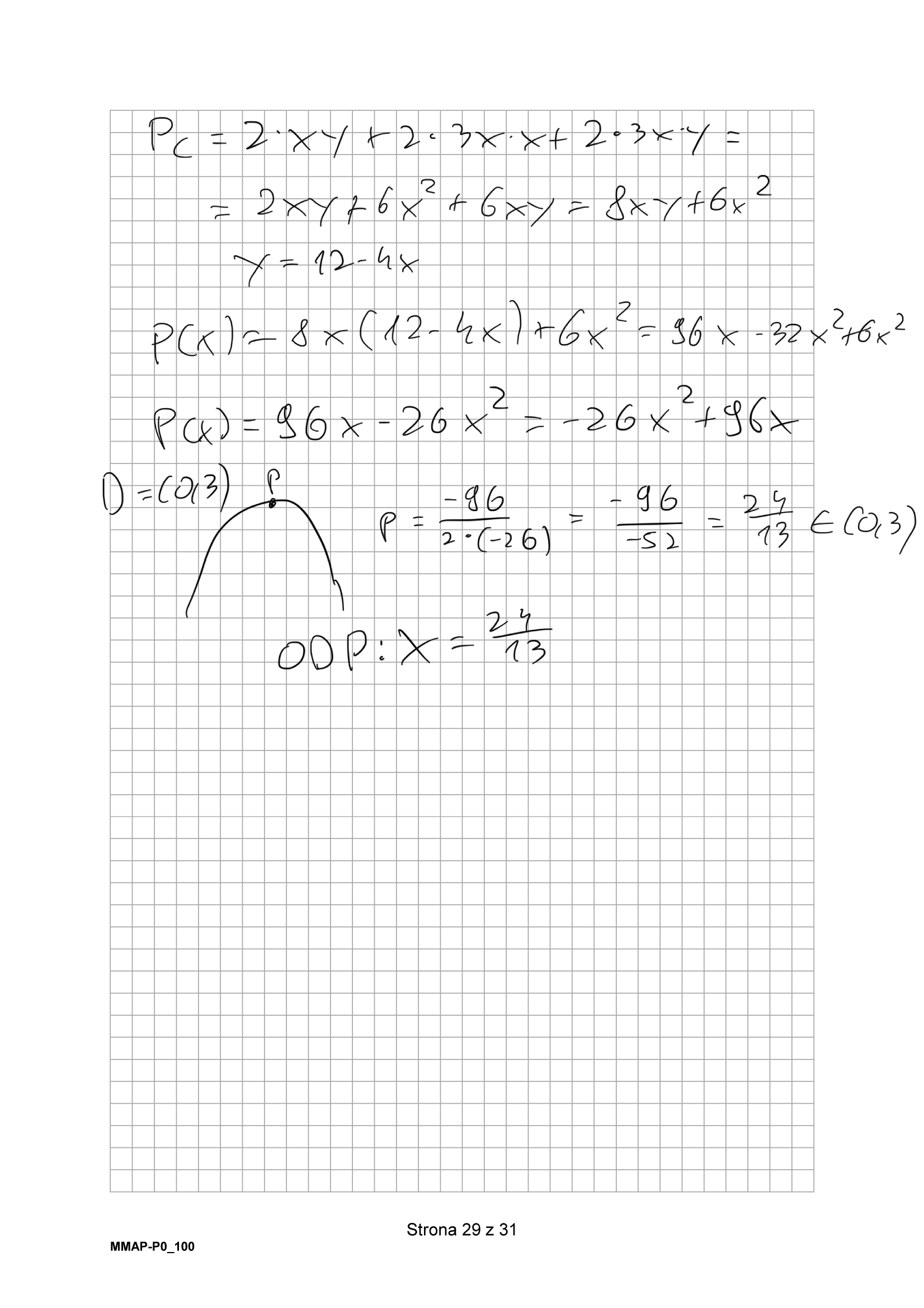 Matura grudzień 2024. Matematyka, poziom podstawowy – strona 29