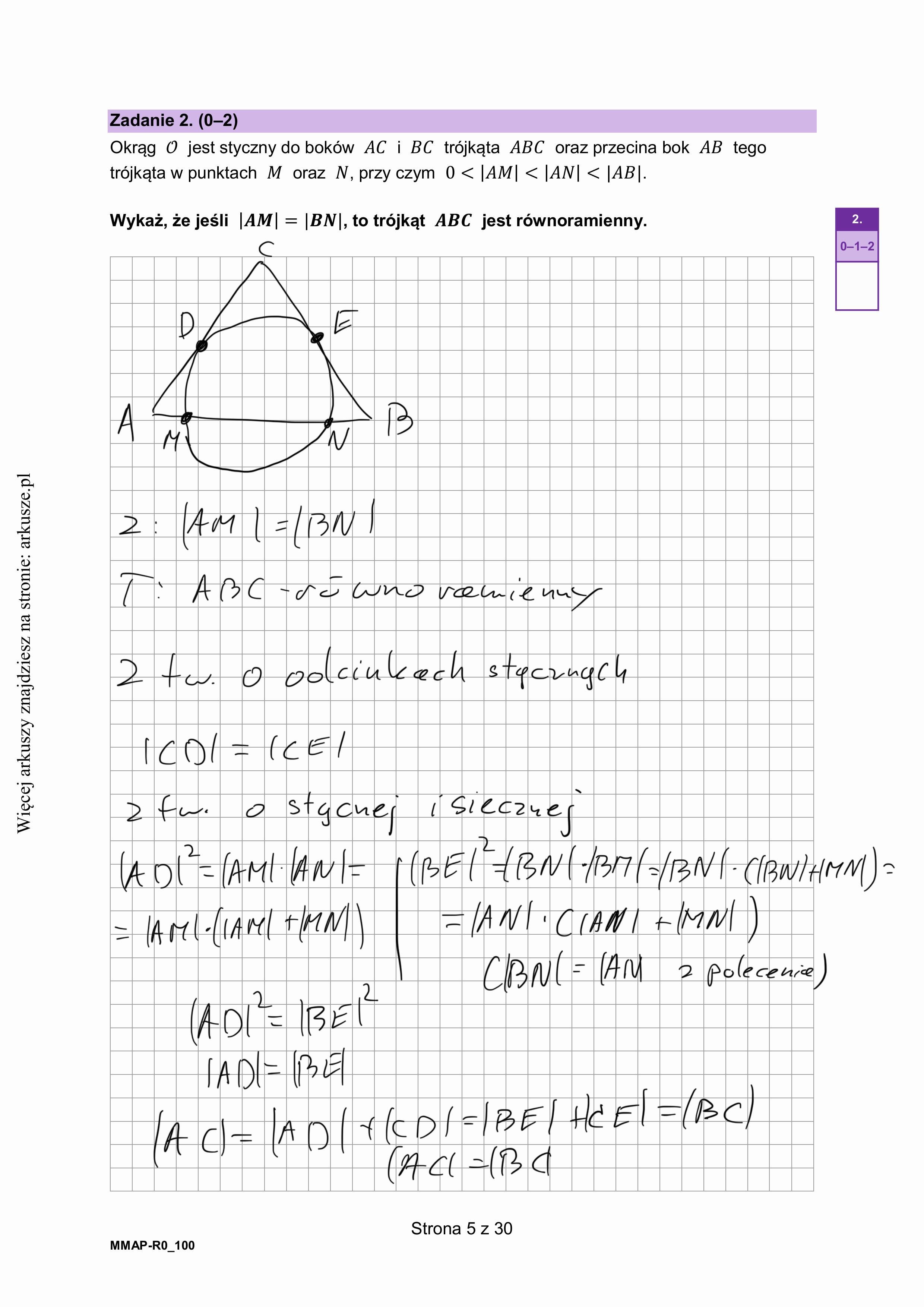Matura próbna grudzień 2024. Matematyka, poziom rozszerzony – strona 3