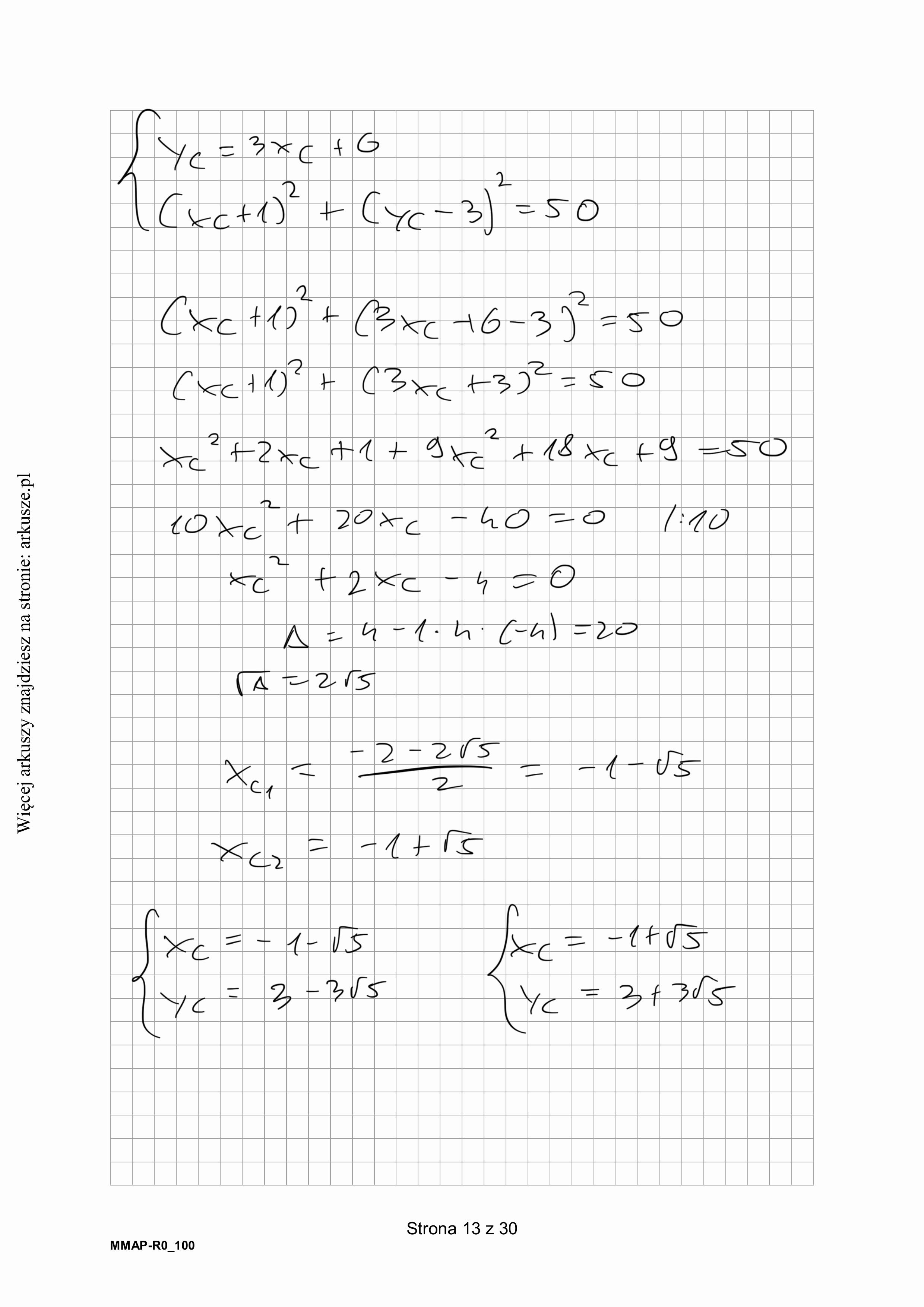 Matura próbna grudzień 2024. Matematyka, poziom rozszerzony – strona 10