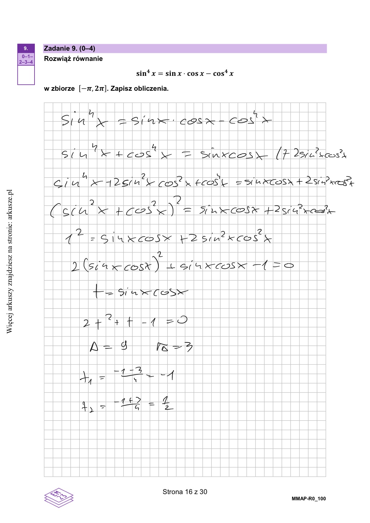 Matura próbna grudzień 2024. Matematyka, poziom rozszerzony – strona 12