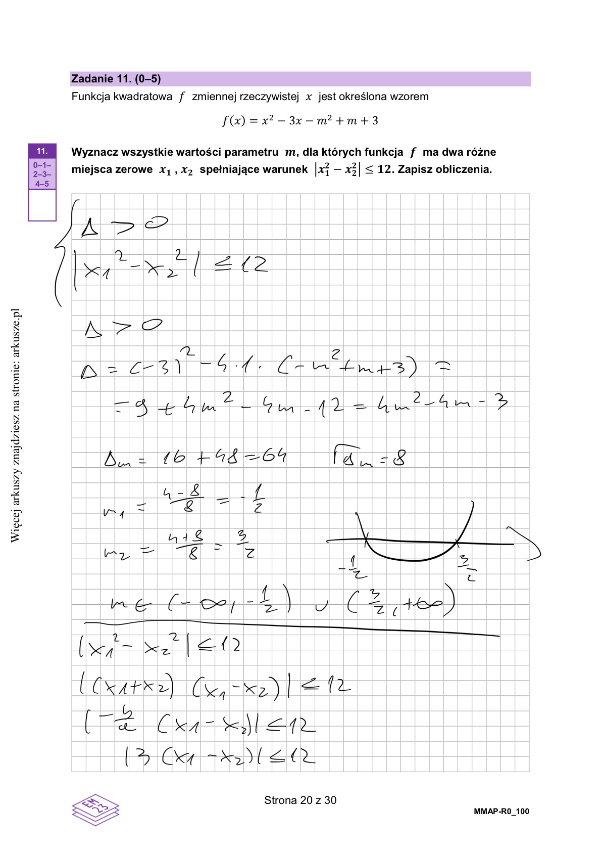Matura próbna grudzień 2024. Matematyka, poziom rozszerzony – strona 16