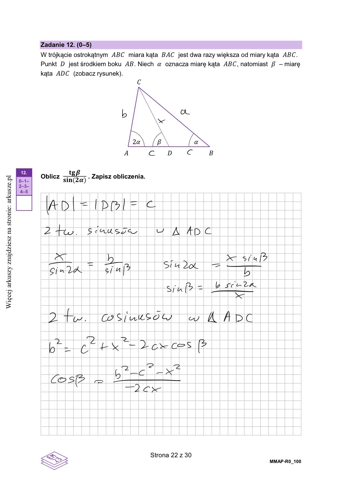 Matura próbna grudzień 2024. Matematyka, poziom rozszerzony – strona 18