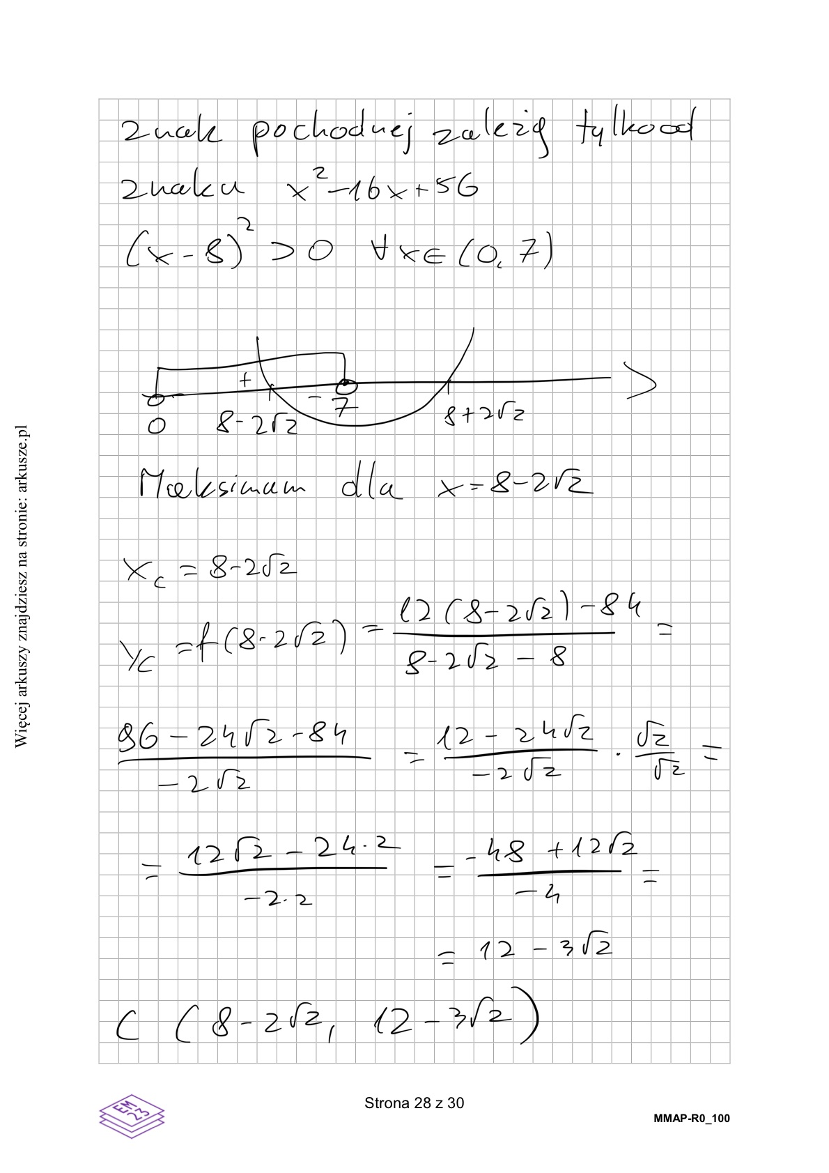 Matura próbna grudzień 2024. Matematyka, poziom rozszerzony – strona 24