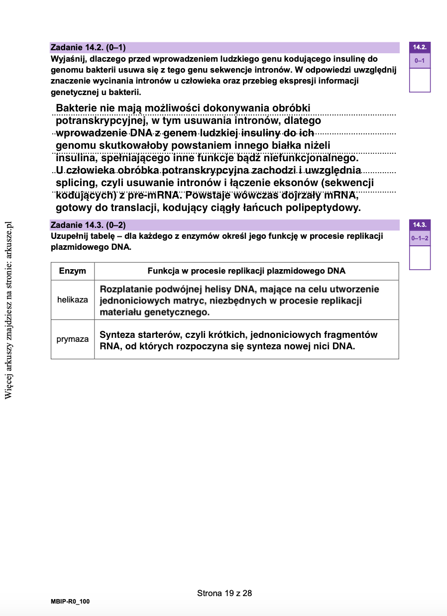 Matura próbna grudzień 2024. Biologia, poziom rozszerzony – strona 16
