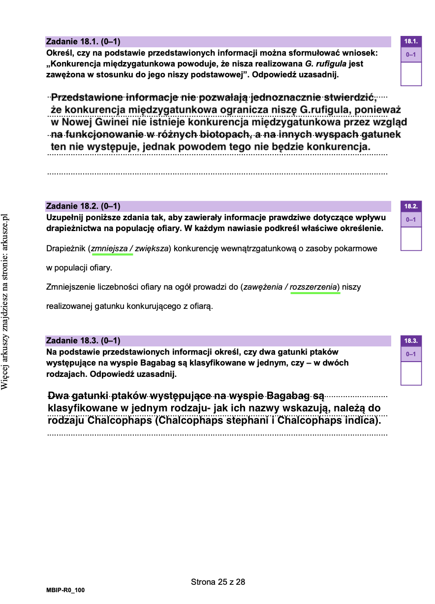 Matura próbna grudzień 2024. Biologia, poziom rozszerzony – strona 20