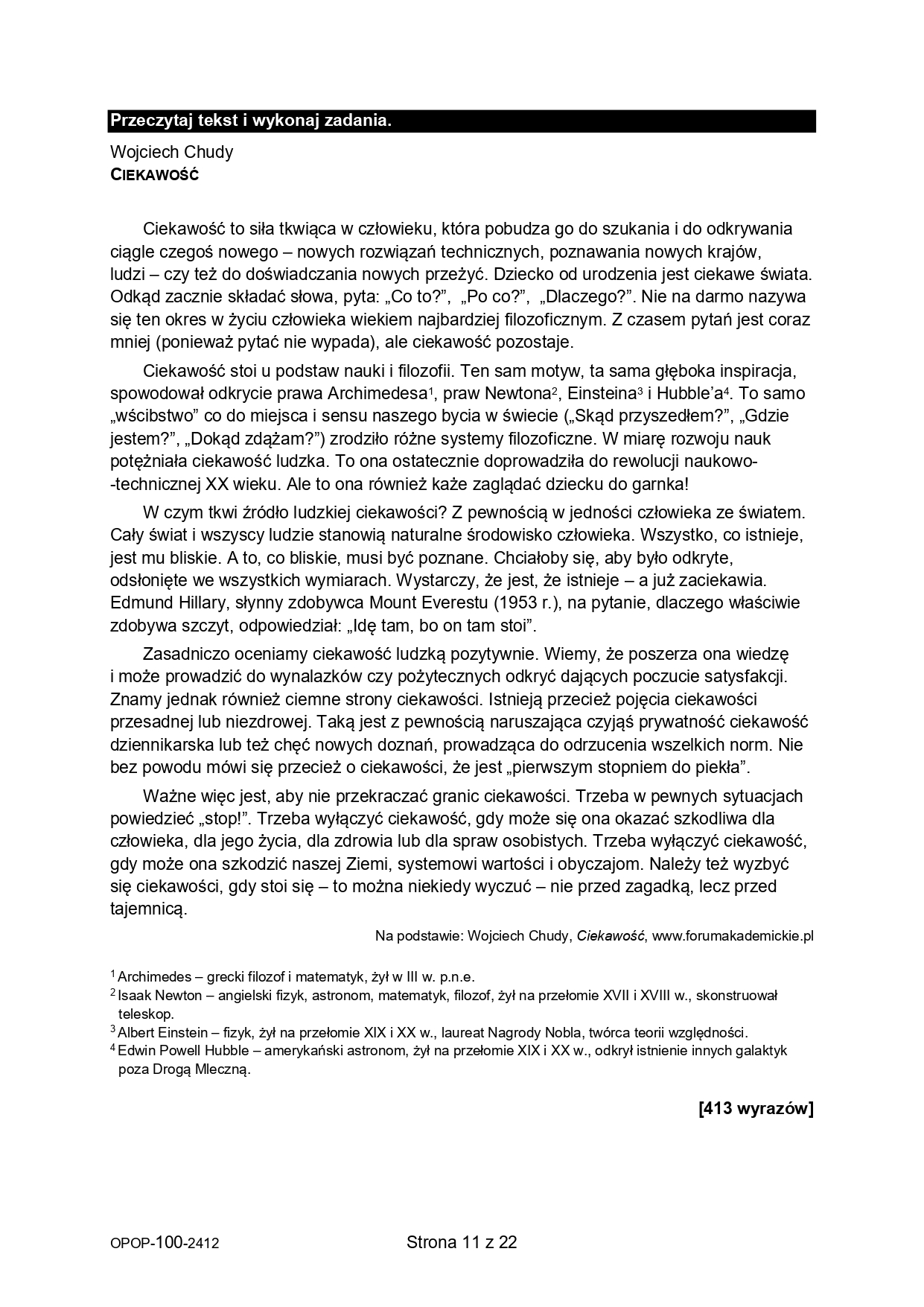 Próbny egzamin ósmoklasisty 2024. Język polski – strona 11